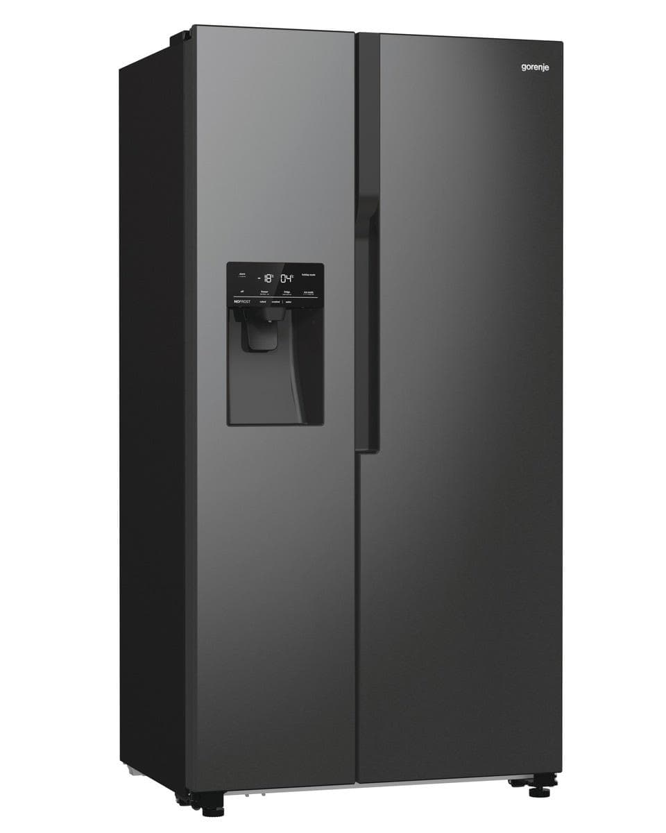 GORENJE Side-by-Side Kühlschrank NRR 9185 ES Energieeffizienz E Schwarz