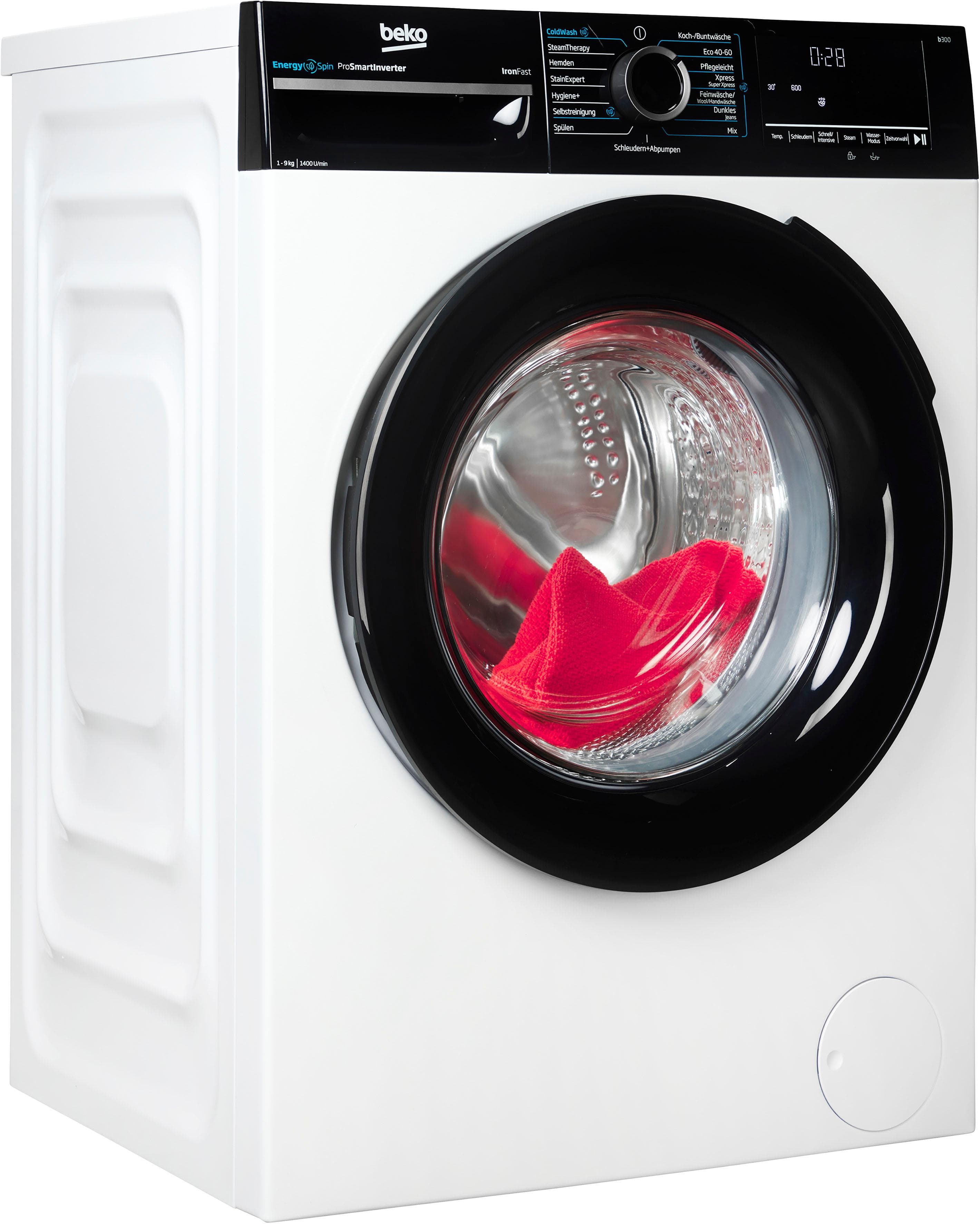 BEKO Waschmaschine BM3WFU4941W - 9kg Frontlader Weiß