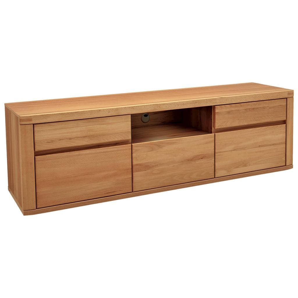 Voleo Lowboard Kernbuche Massiv 2 Schubladen