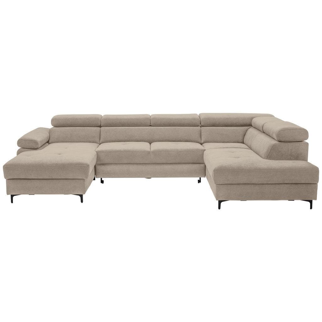 Stylife Wohnlandschaft Combo U-Form 5-Sitzer Schlamm