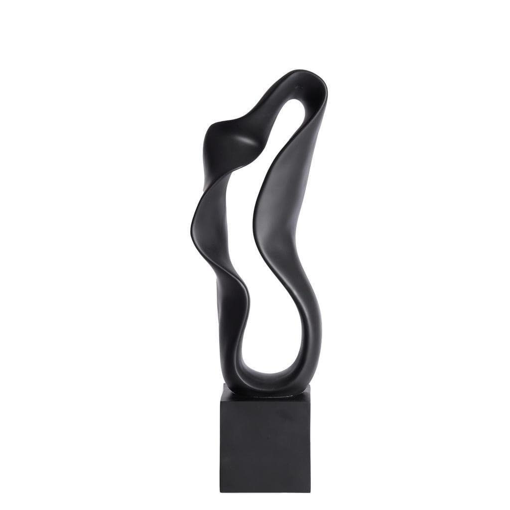 Light & Living Skulptur Najac Schwarz Kunststoff