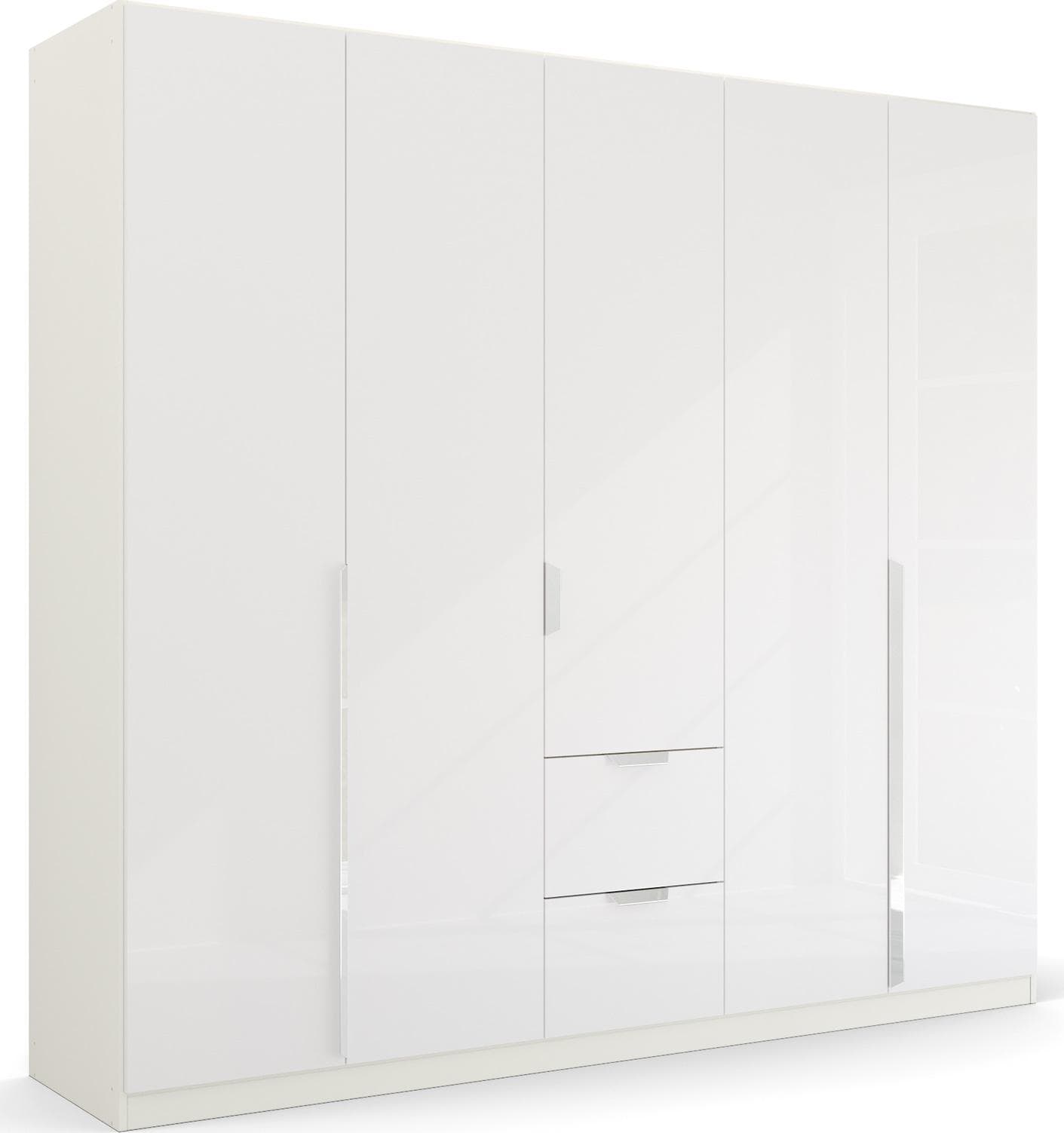 Rauch Drehtürenschrank GLAMOUR BY QUADRA SPIN Weiß Hochglanz