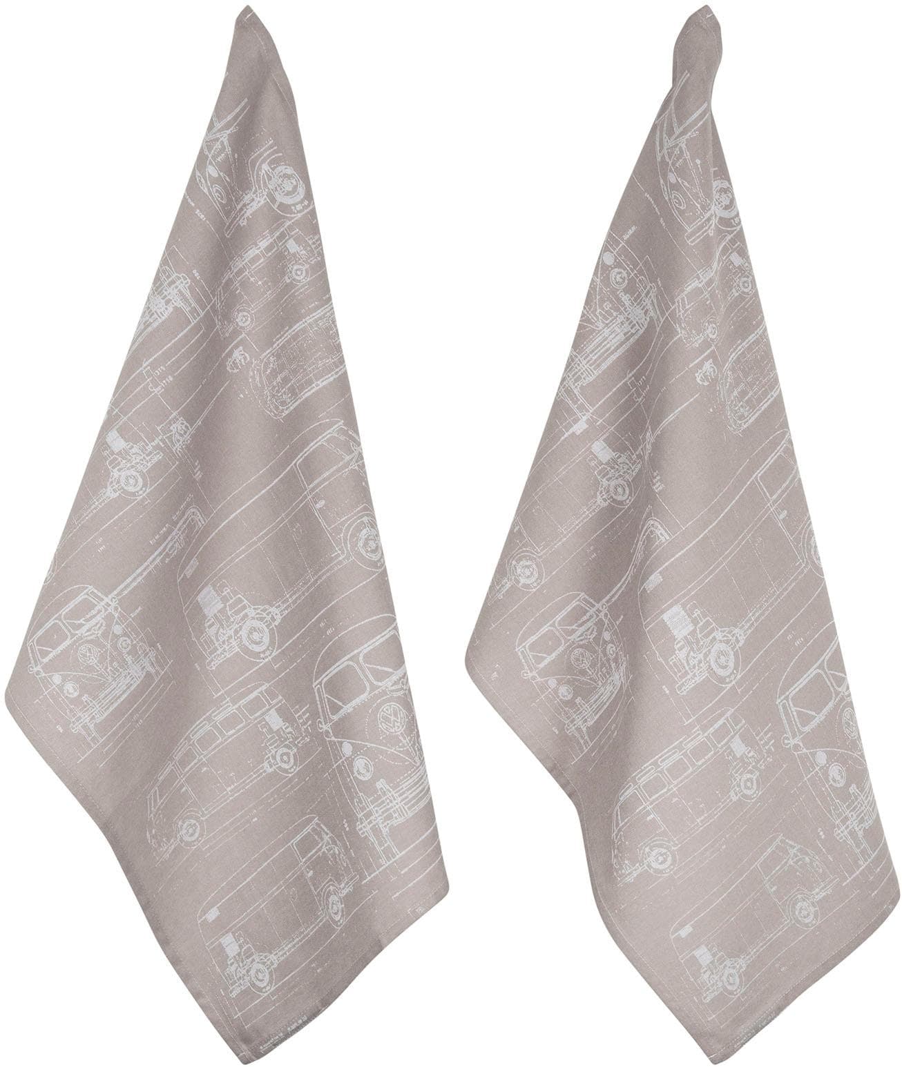 Geschirrtuch PAD CULTURE Beige 100% Baumwolle 50x70 cm
