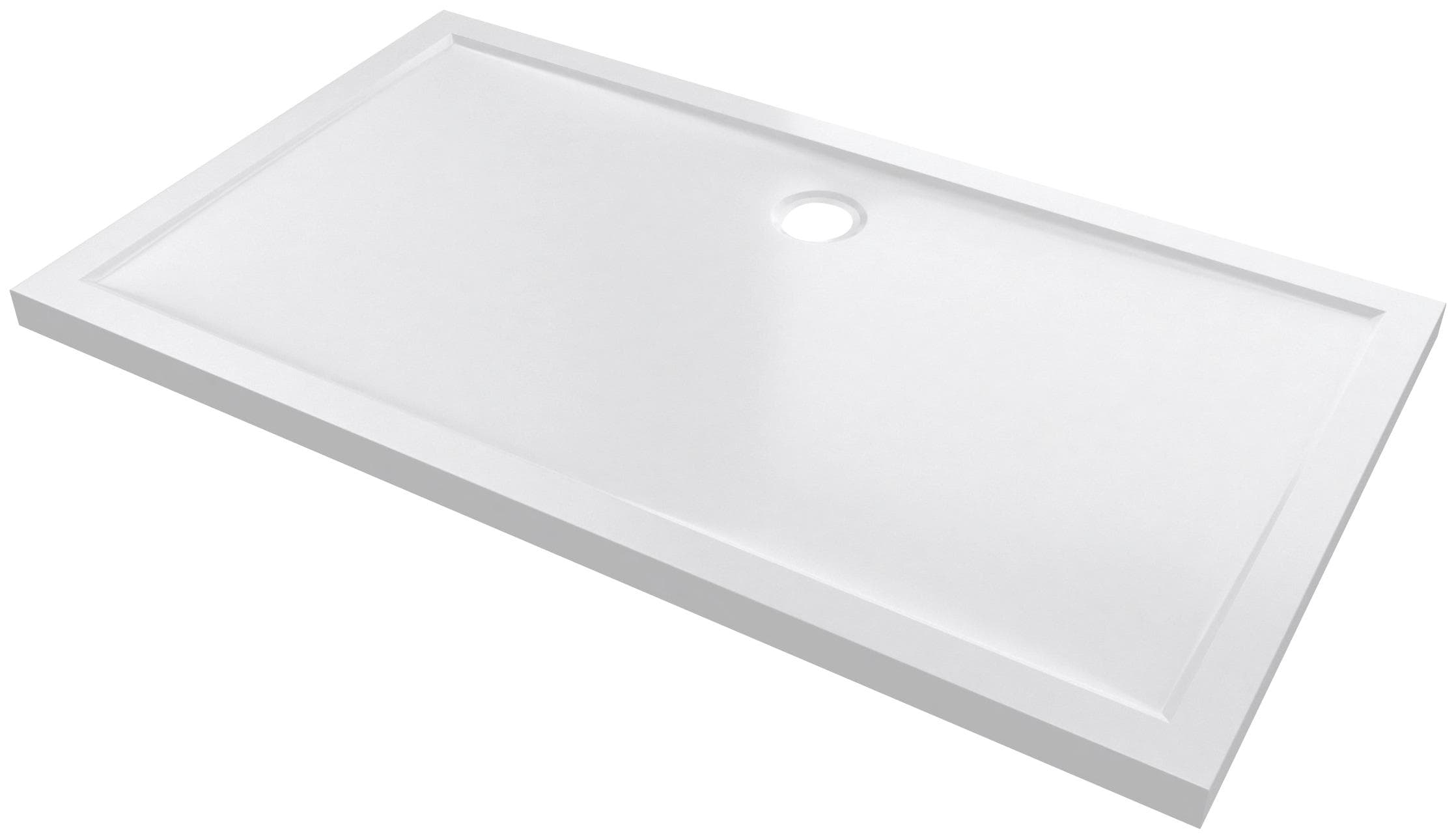 Rechteckduschwanne MARWELL weiß 140x80x4cm barrierefrei