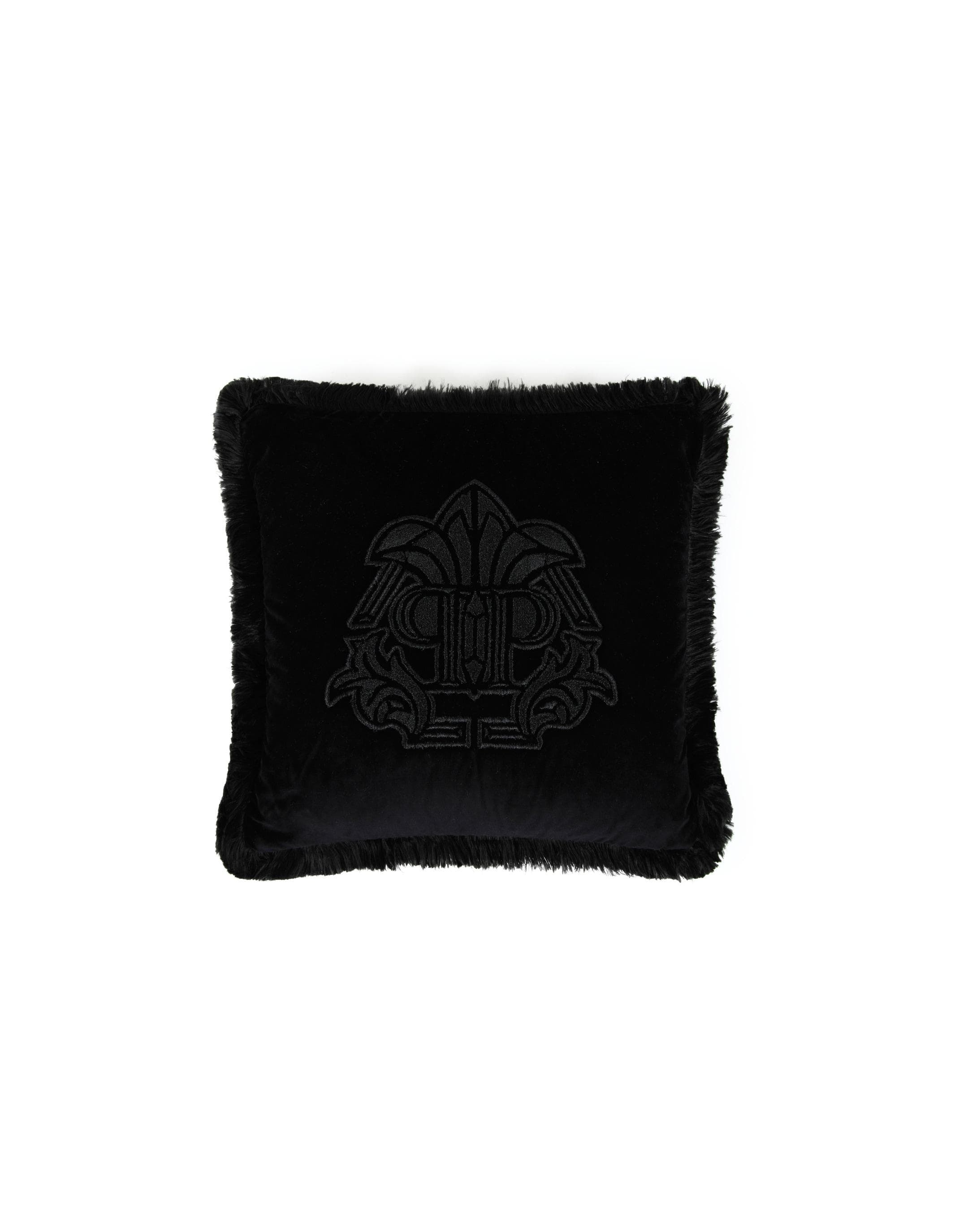 PHILIPP PLEIN Kissenbezug Gothic Monogram 40x40 Schwarz