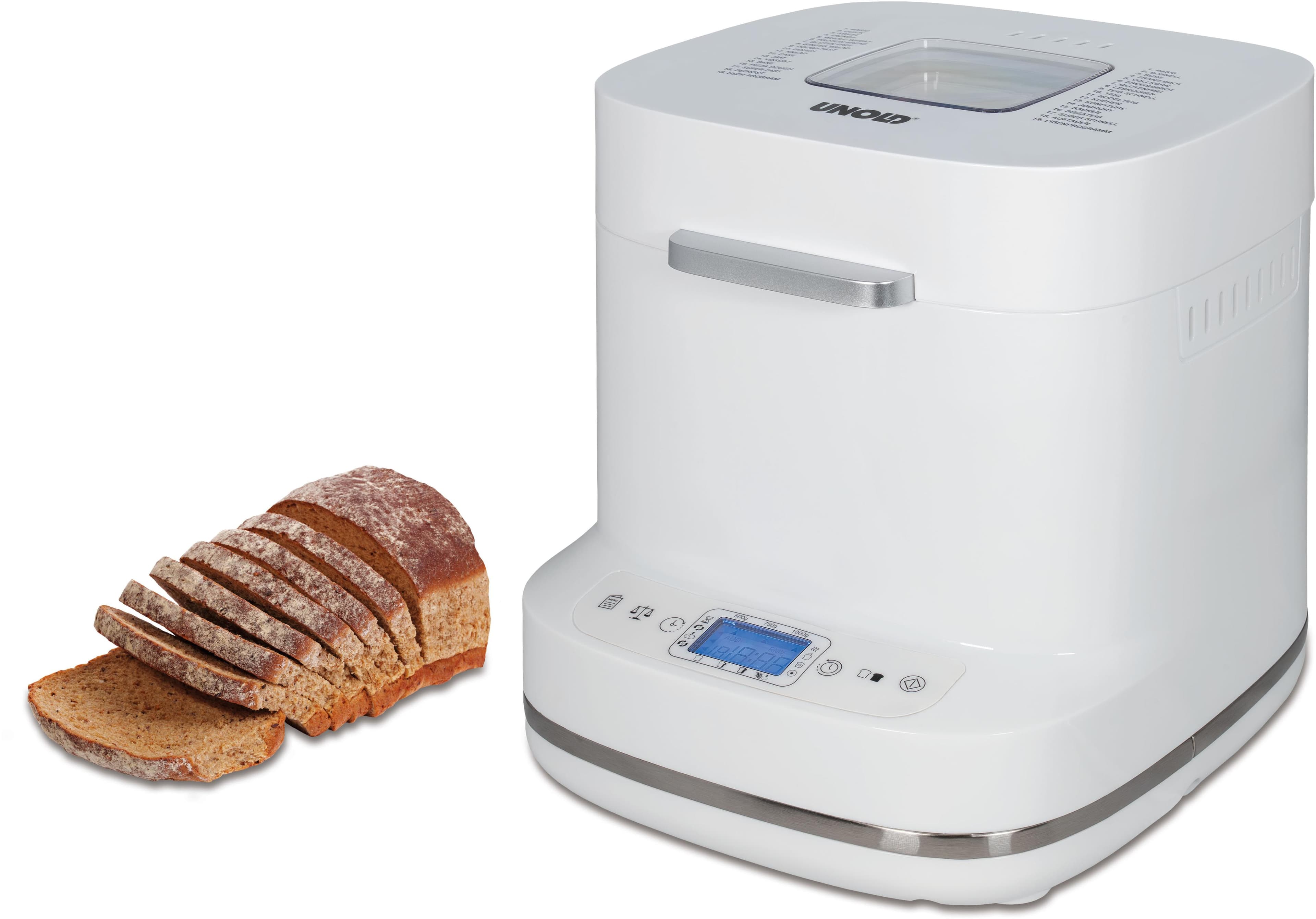 Unold 68120 Bernd Backmeister Brotbackautomat Weiß 550 Watt