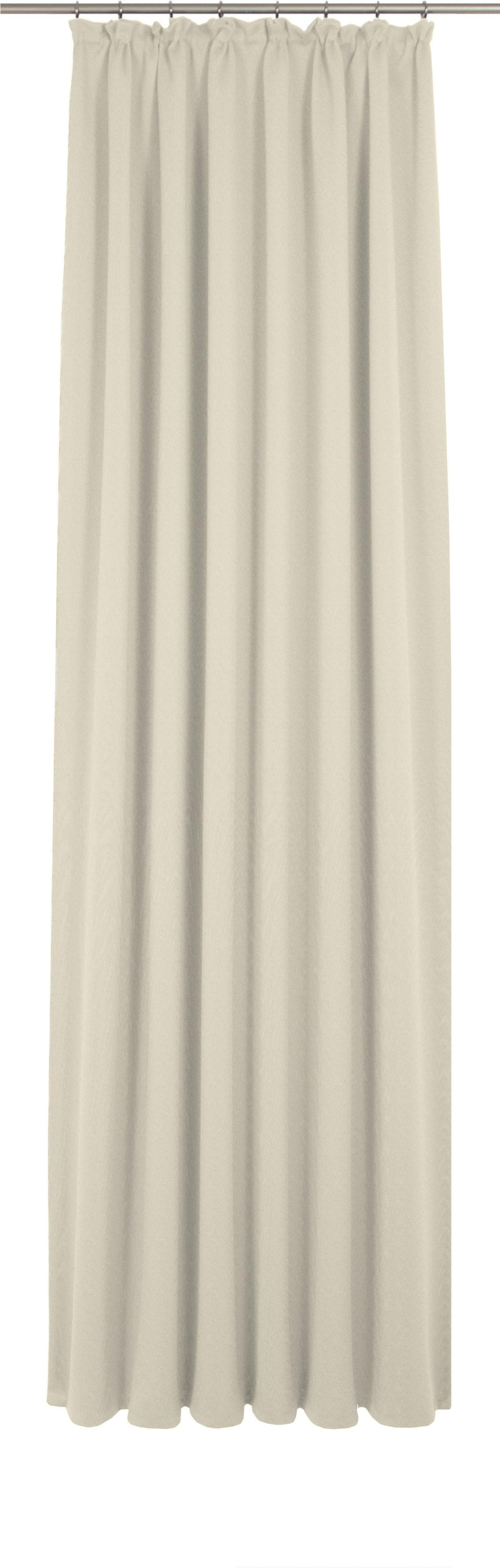 ADAM Uni Collection Vorhang Naturweiß 100% Bio-Baumwolle Blickdicht