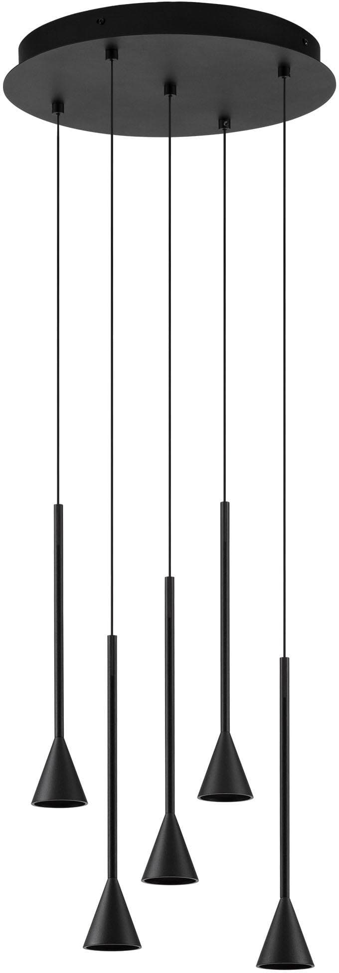 NOVA LUCE LED-Hängeleuchte NET Schwarz 150cm