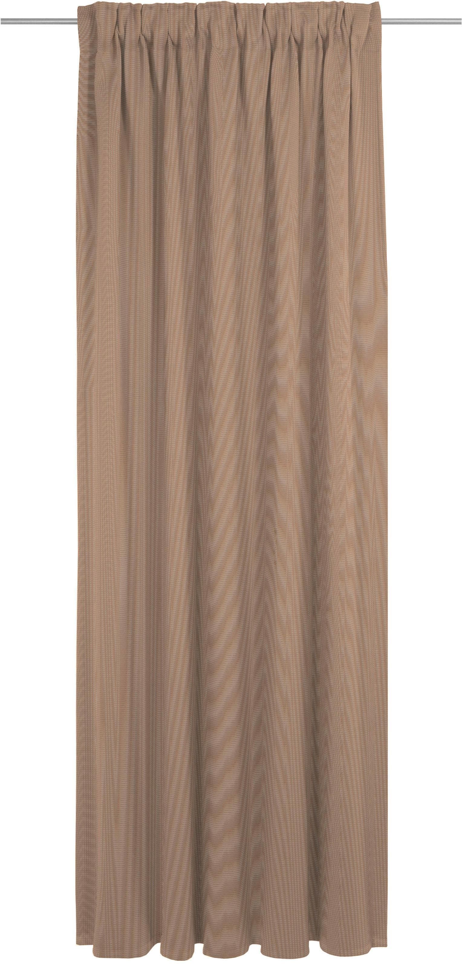 ADAM Uni Collection Vorhang Braun 100% Bio-Baumwolle Blickdicht