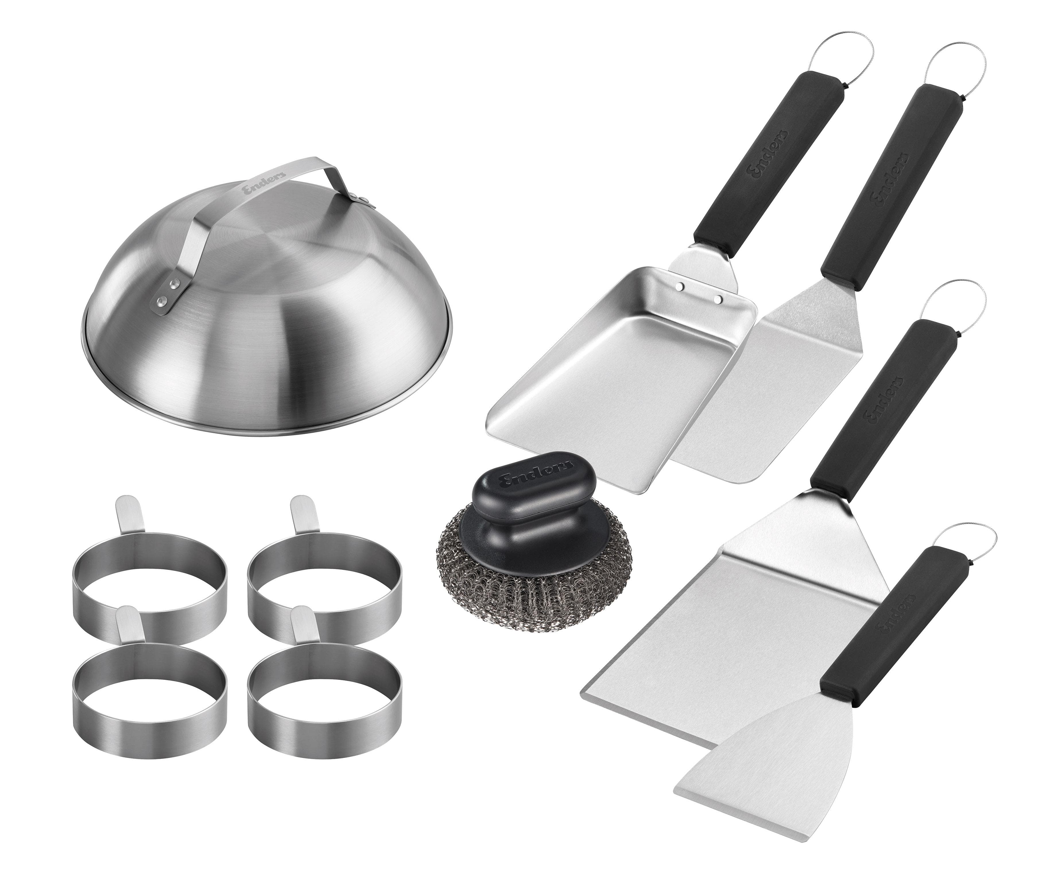 Grillbesteck-Set ENDERS Plancha-Set Silber Edelstahl 10-teilig