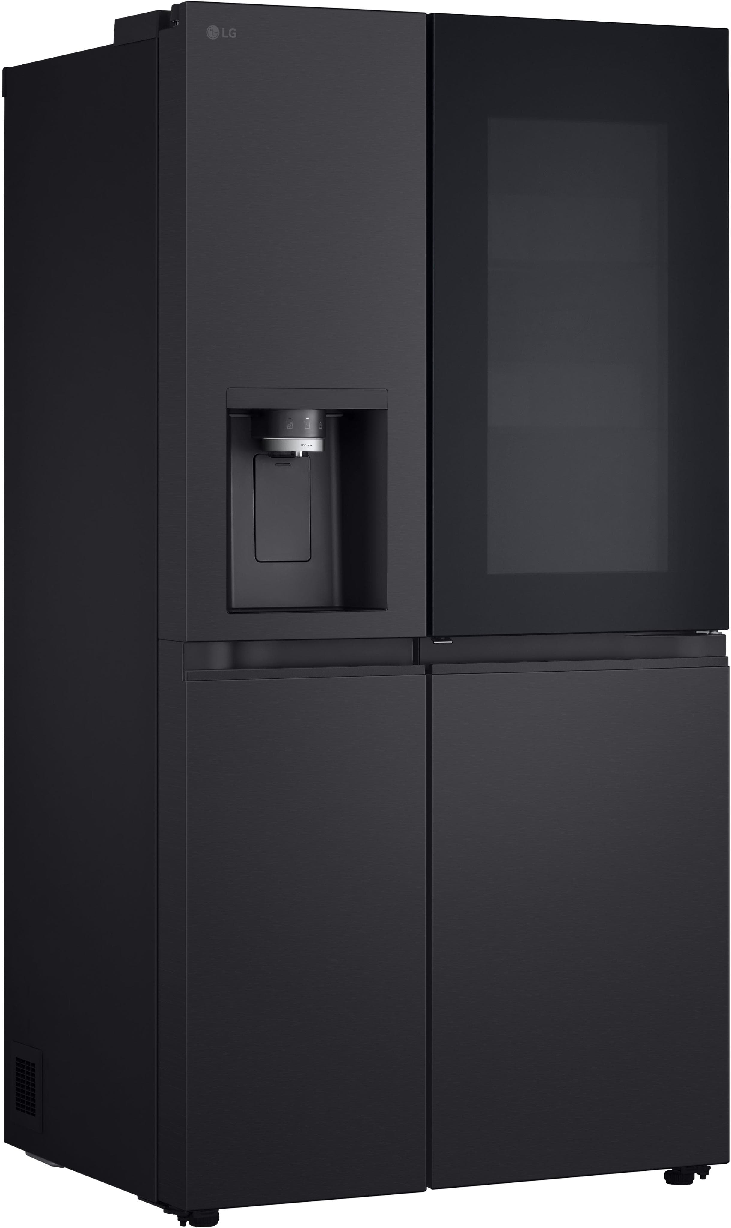 LG Side-by-Side GSXE81EVBD Kühlschrank Schwarz Anthrazit mit InstaView