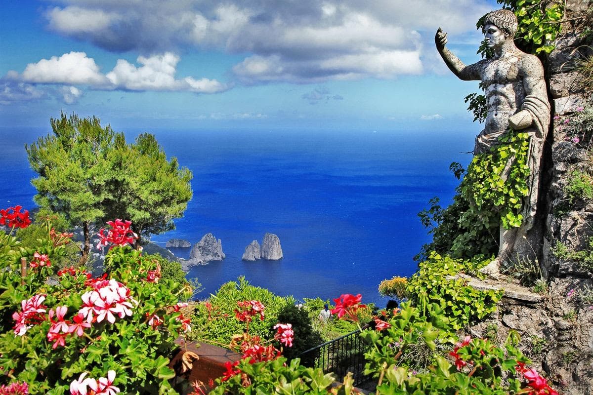 Fototapete PAPERMOON Capri Island View, bunt, Vlies