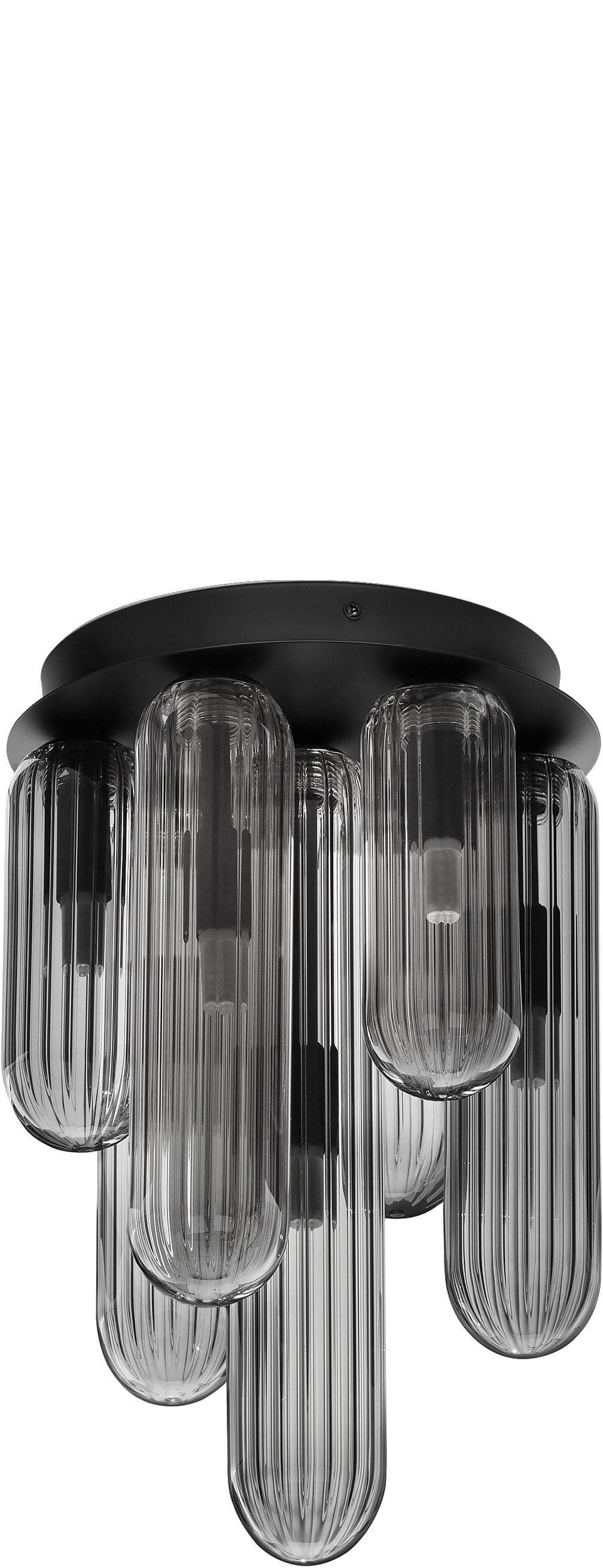 NOVA LUCE Deckenleuchte Gustave Schwarz 7 Flammen