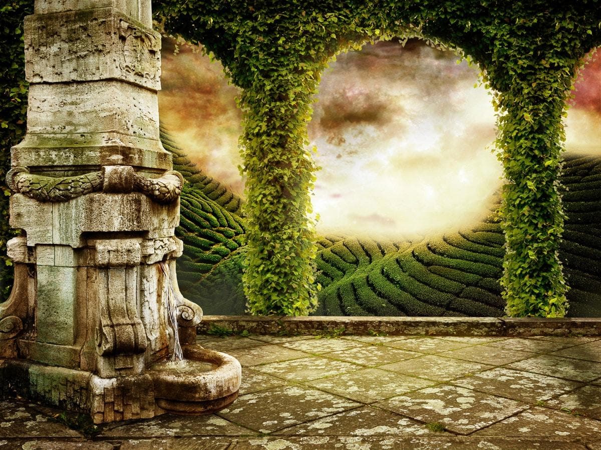 Fototapete PAPERMOON Mystische Landschaftsansicht Vliestapete 4,5x2,8m