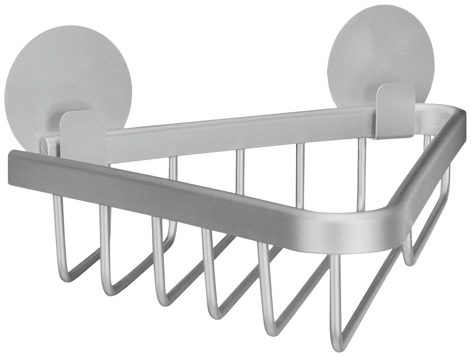 Kleine Wolke Duschkorb Rocco Grau Aluminium