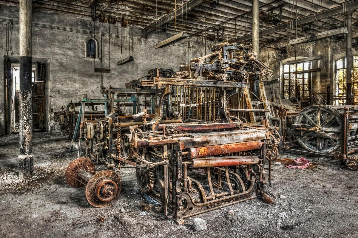 Fototapete PAPERMOON Alte Industrie Vliestapete 450x280cm