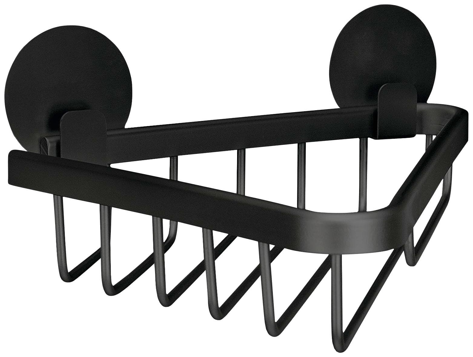 Kleine Wolke Duschkorb Rocco Schwarz Aluminium