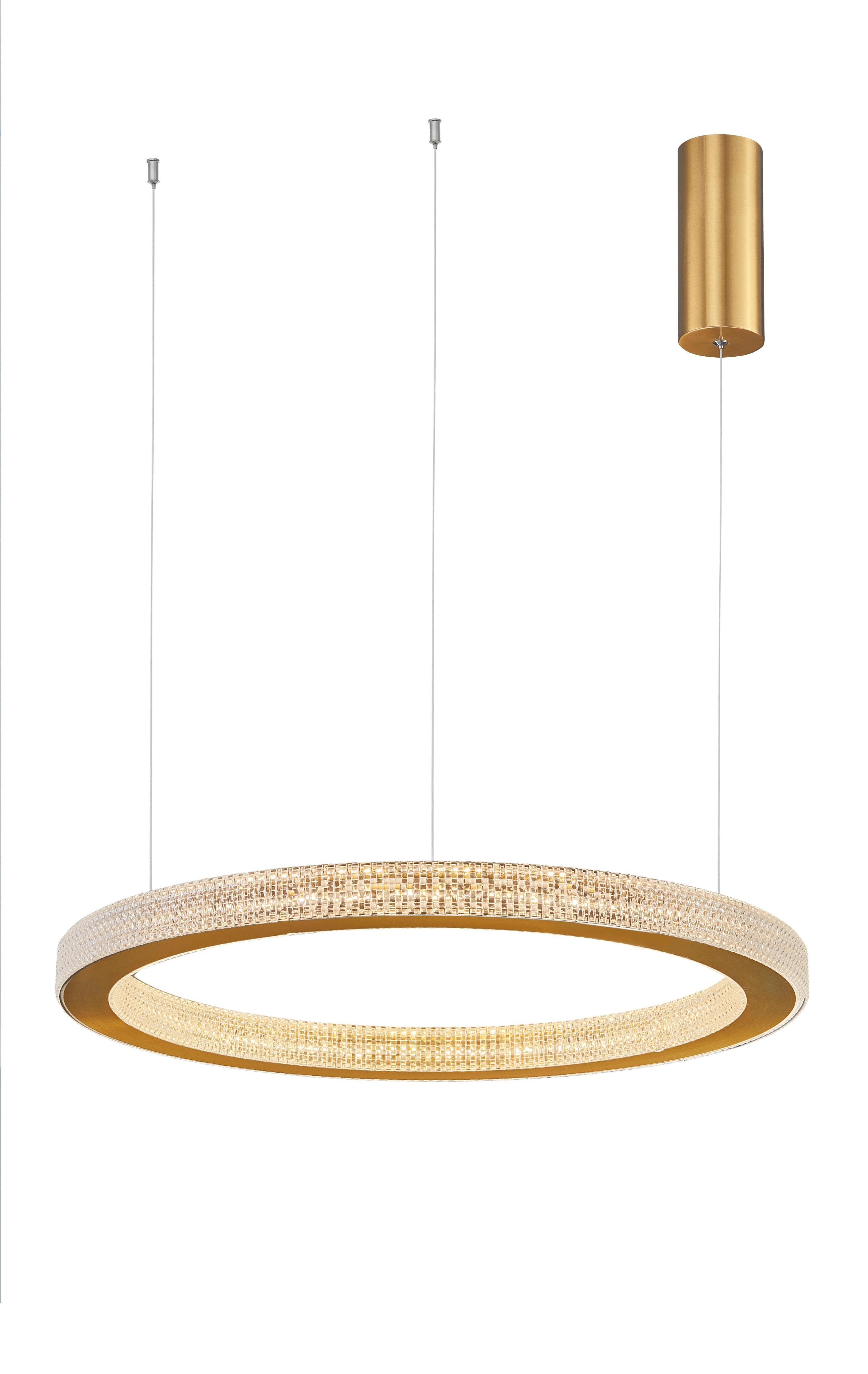 NOVA LUCE LED-Hängeleuchte FIORE Gold 60cm