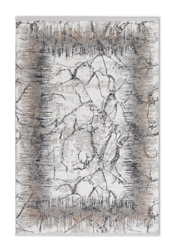 Teppich VERCELLI - Beige/Creme, 3D Effekt, pflegeleicht