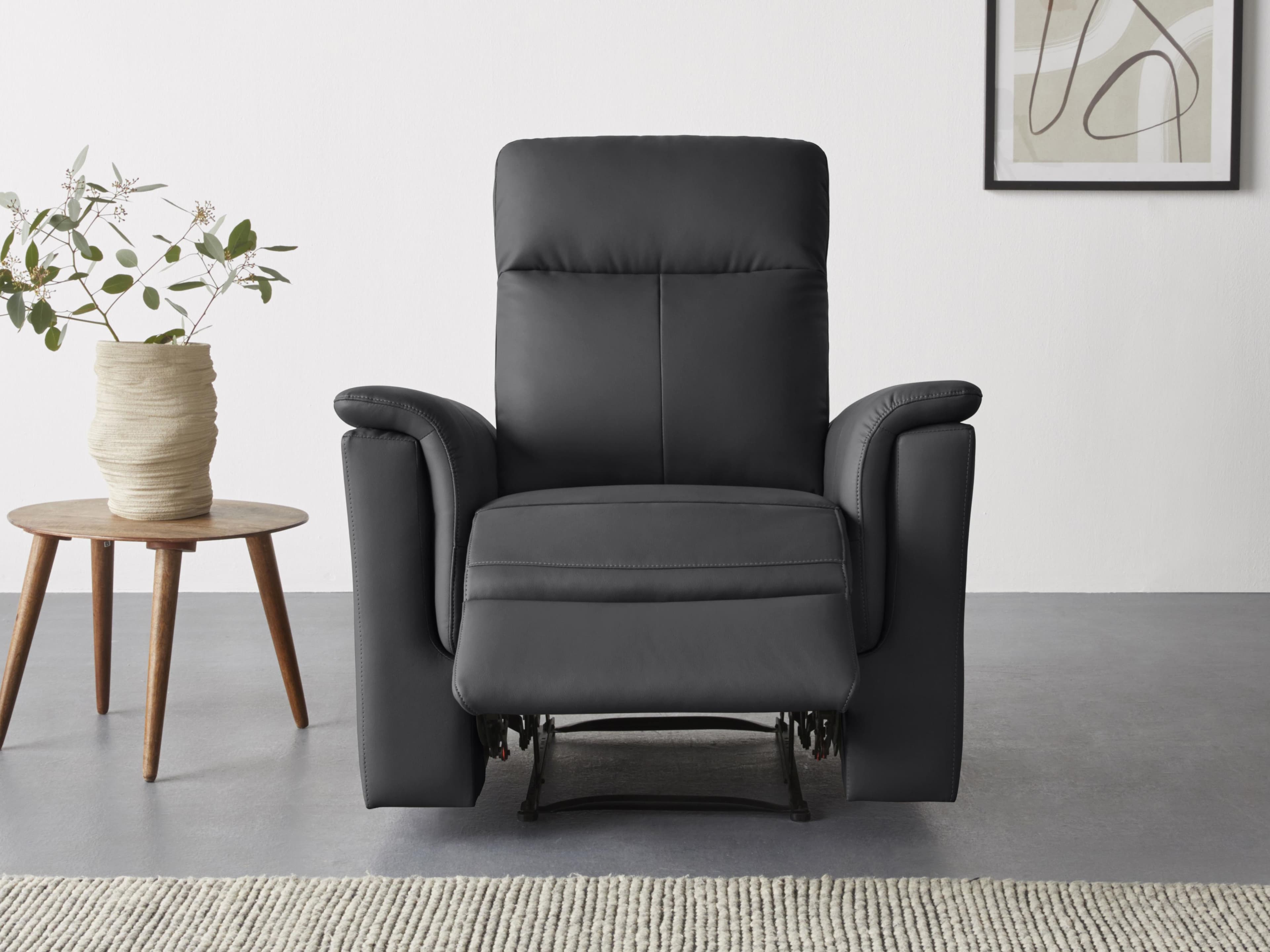 HOME AFFAIRE Southbrook Relaxsessel Schwarz mit Relaxfunktion