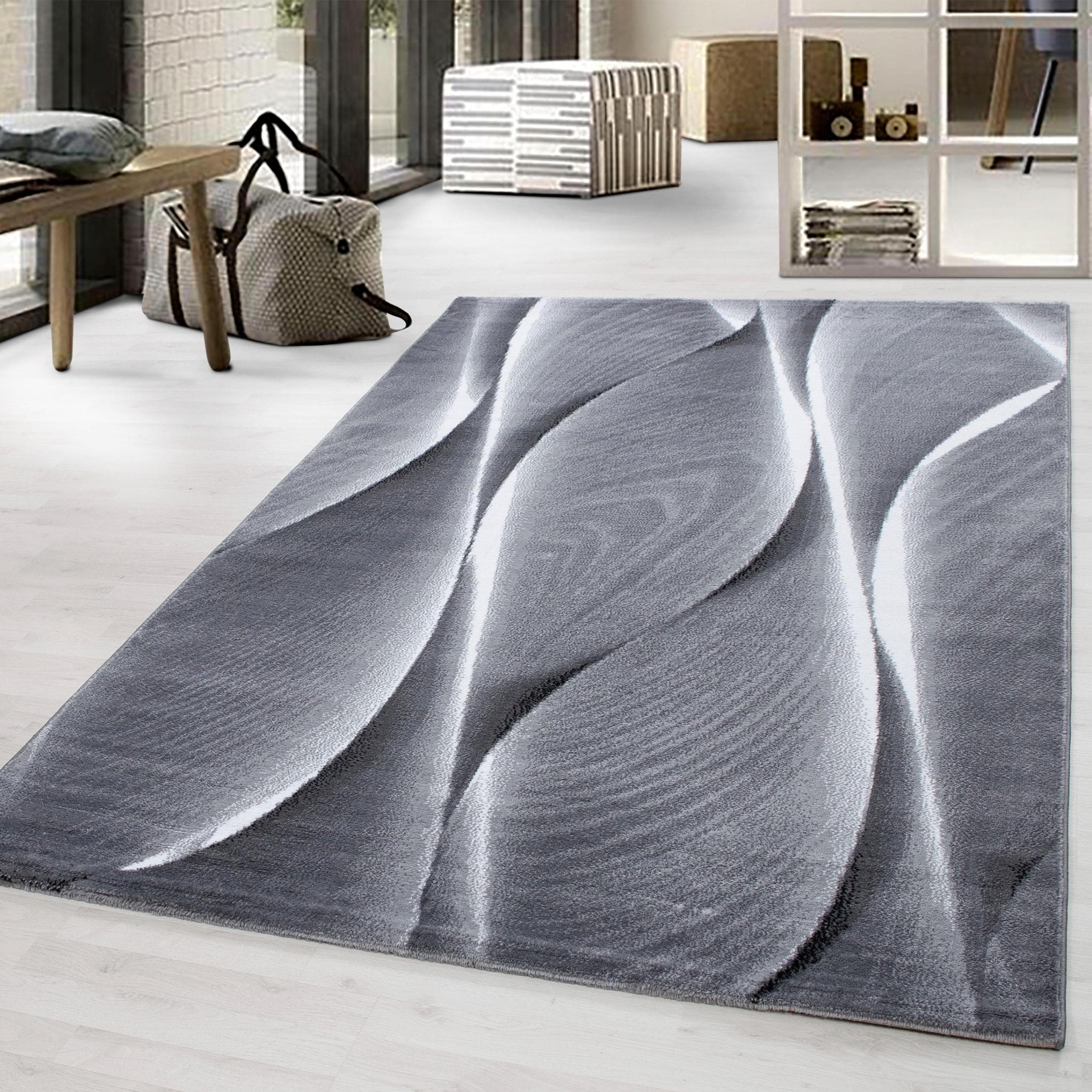 Webteppich Parma Schwarz ca. 200x290cm