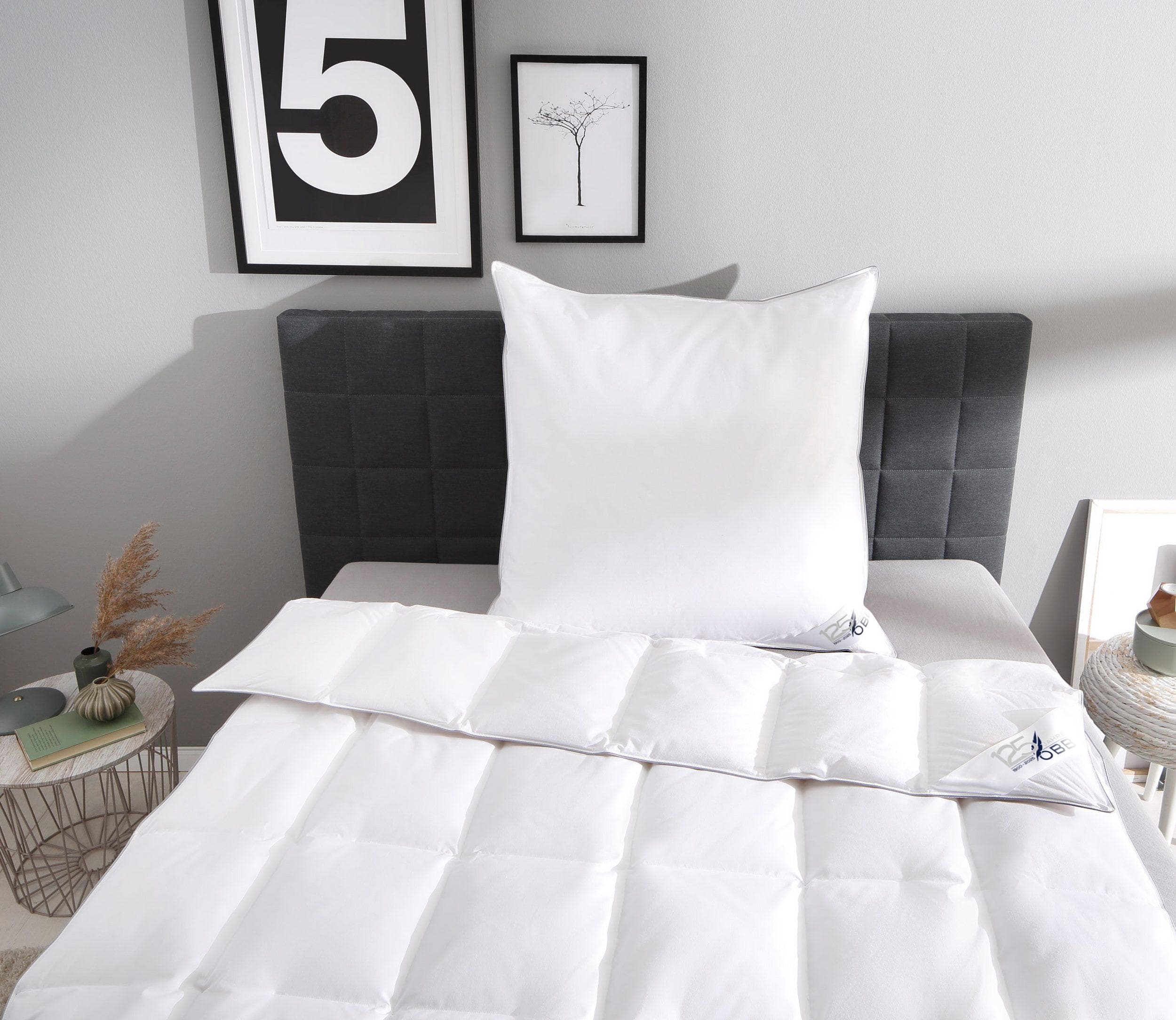 Daunenbettdecke + Kopfkissen OBB Edition 125 Jahre Bettendeckenset 2teilig 155x220cm