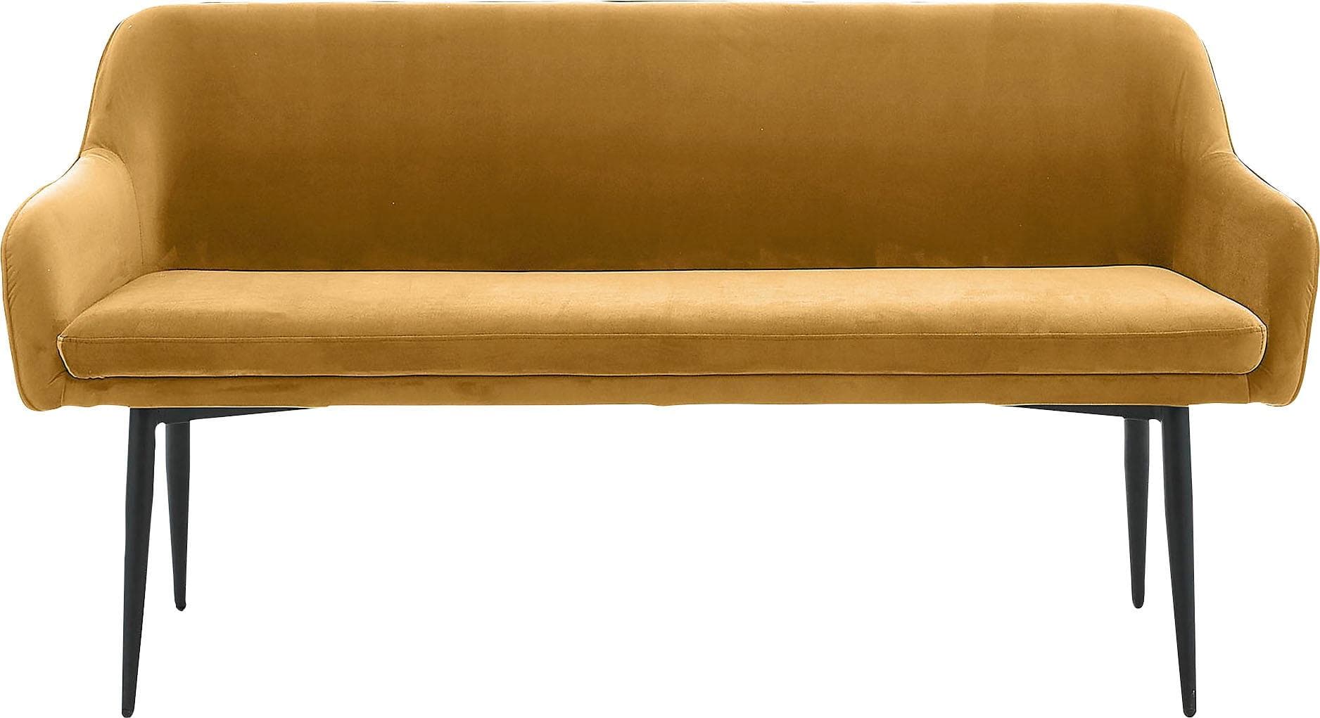 SalesFever »Finja« Sitzbank Senfgelb mit Diamant-Steppung