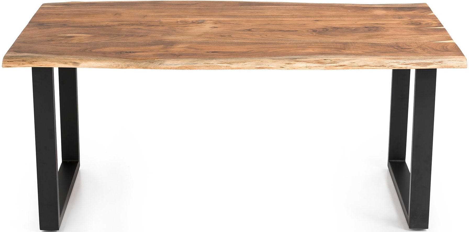 Salesfever Esstisch Akazie Massivholz Schwarz Modern