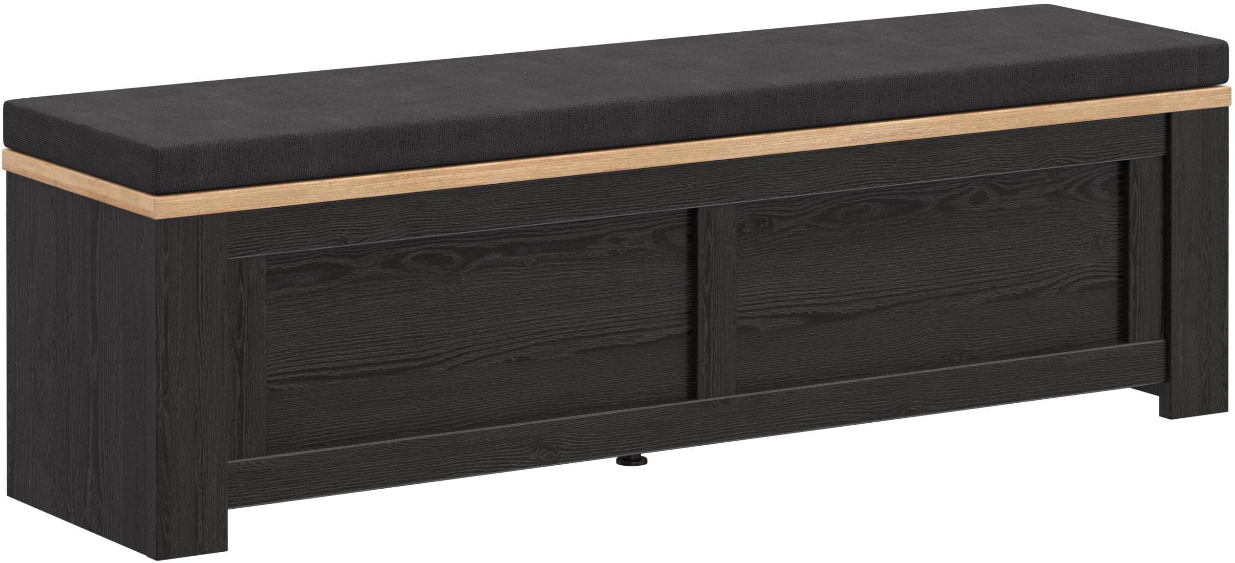 Sitztruhe FORTE Bohol Riviera Eiche Cabazone Eiche gepolstert