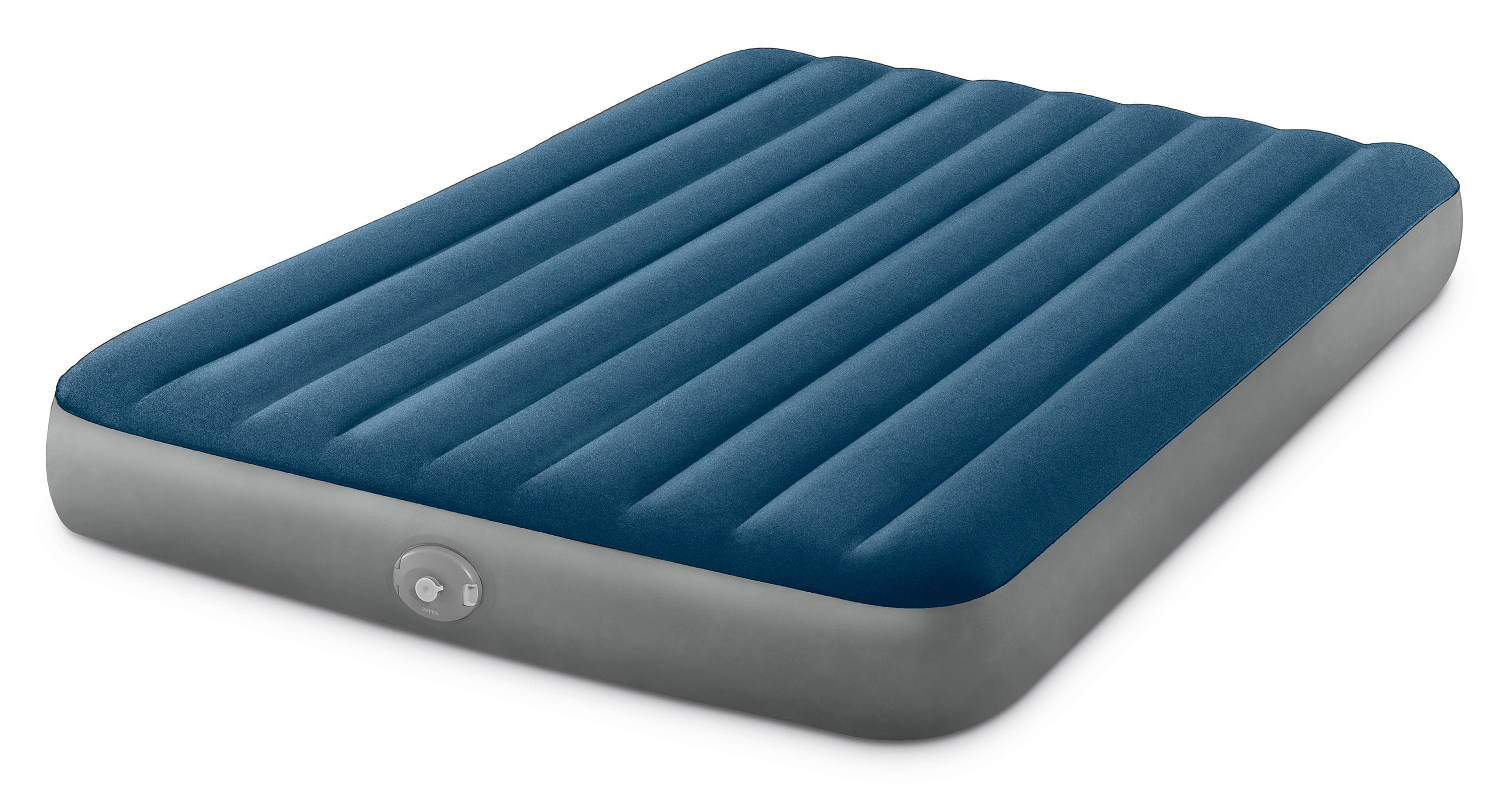INTEX Luftbett Dura Beam Prestige Downy Queen mit Pumpe blau