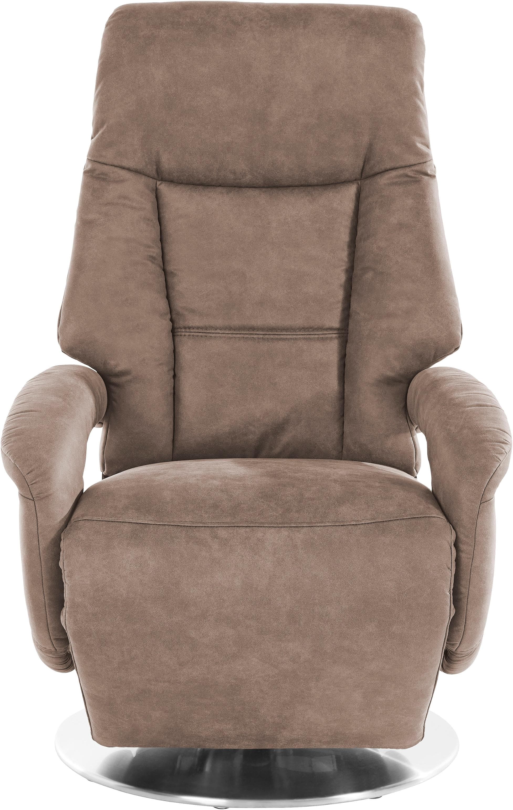SIT & MORE TV-Sessel Enjoy Größe L Taupe mit Aufstehhilfe