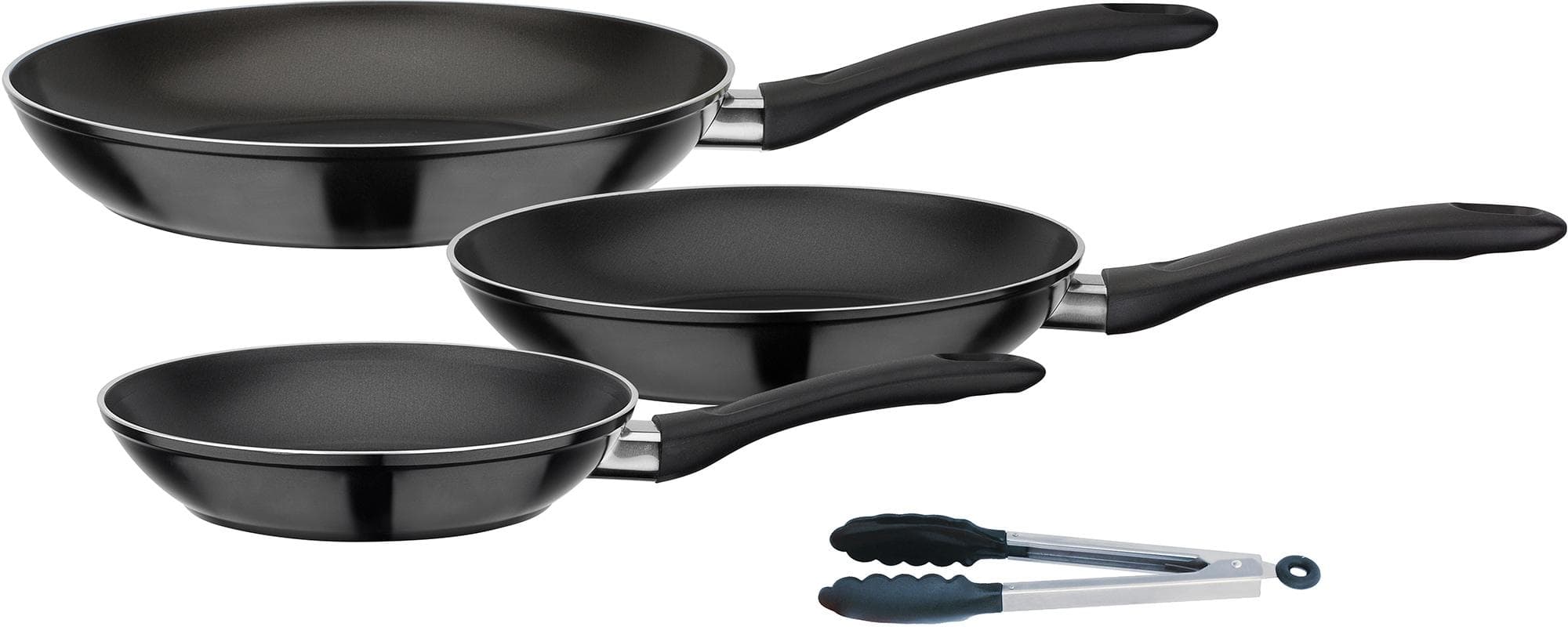 GSW Pfannen-Set Nova 4-teilig schwarz Induktion