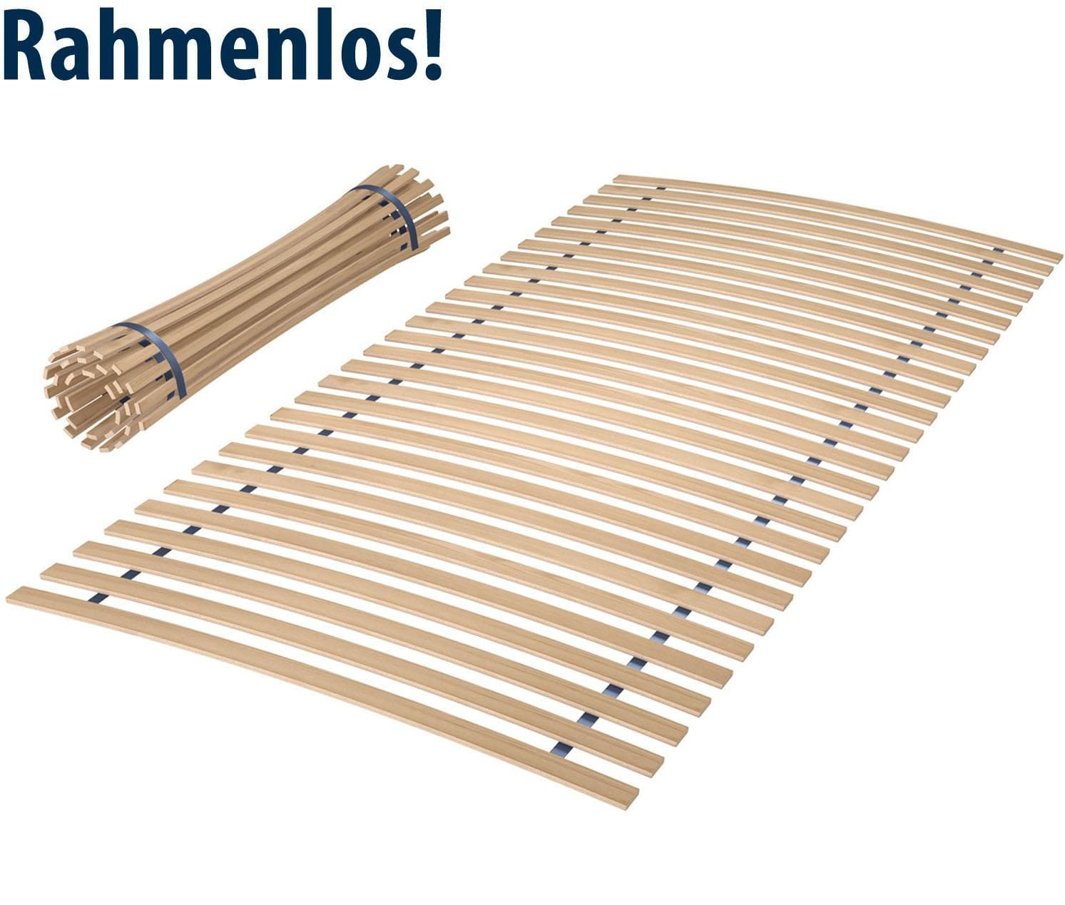 JEKATEX Basic Comfort Rollrost Lattenrost 90x200 cm Natur