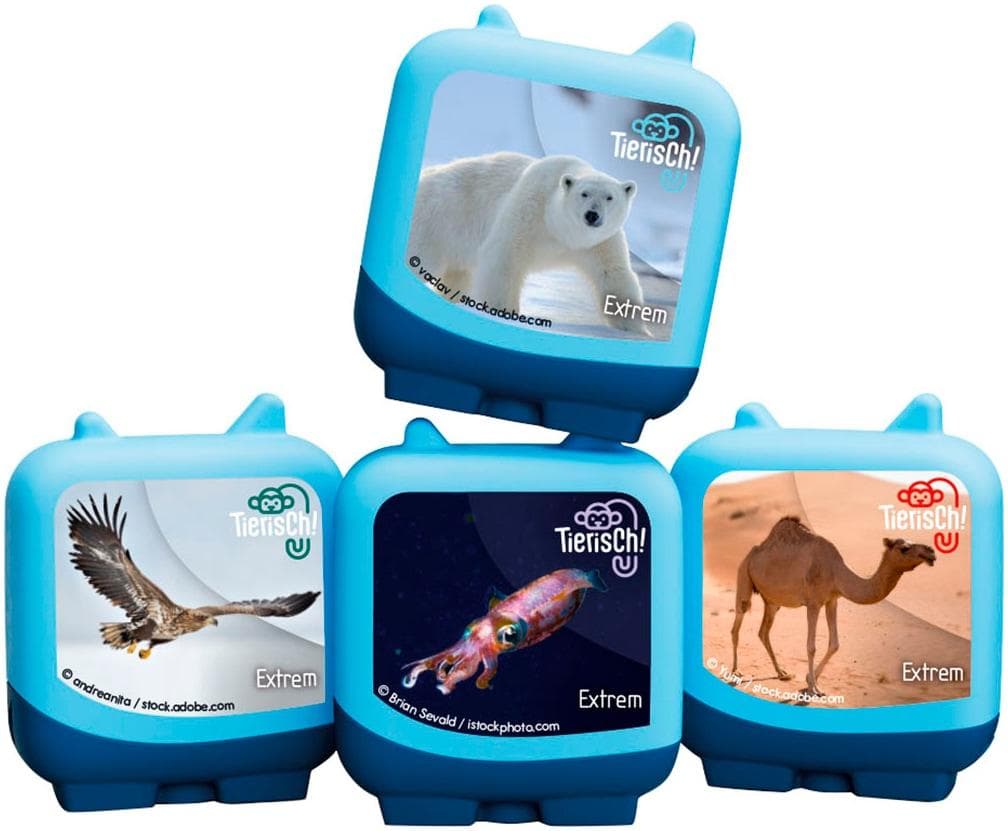 tonies Hörspielfigur Clever - Tierisch - 4-teiliges Set mit Abenteuern