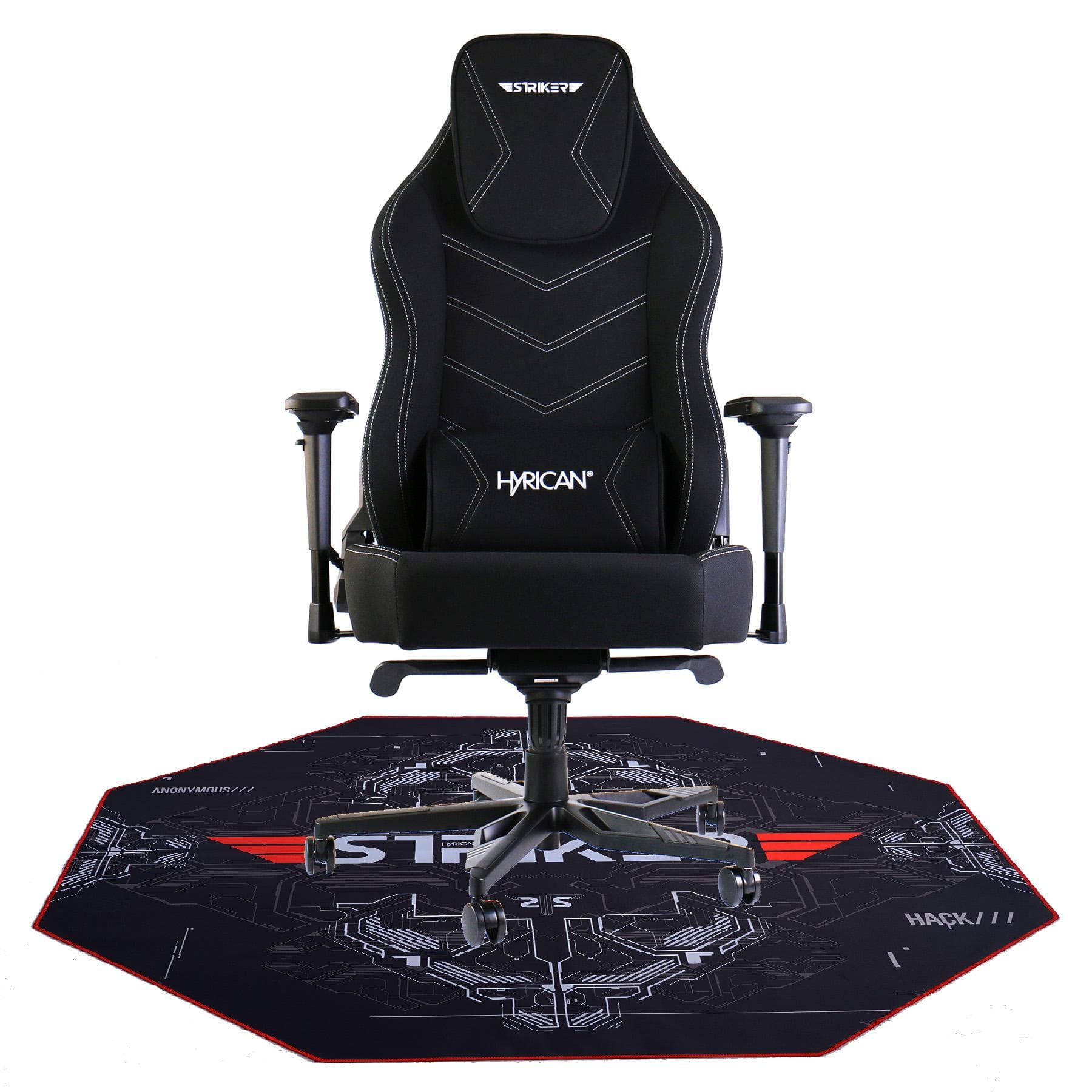 HYRICAN Gaming-Stuhl Striker Runner Ergonomisch Schwarz