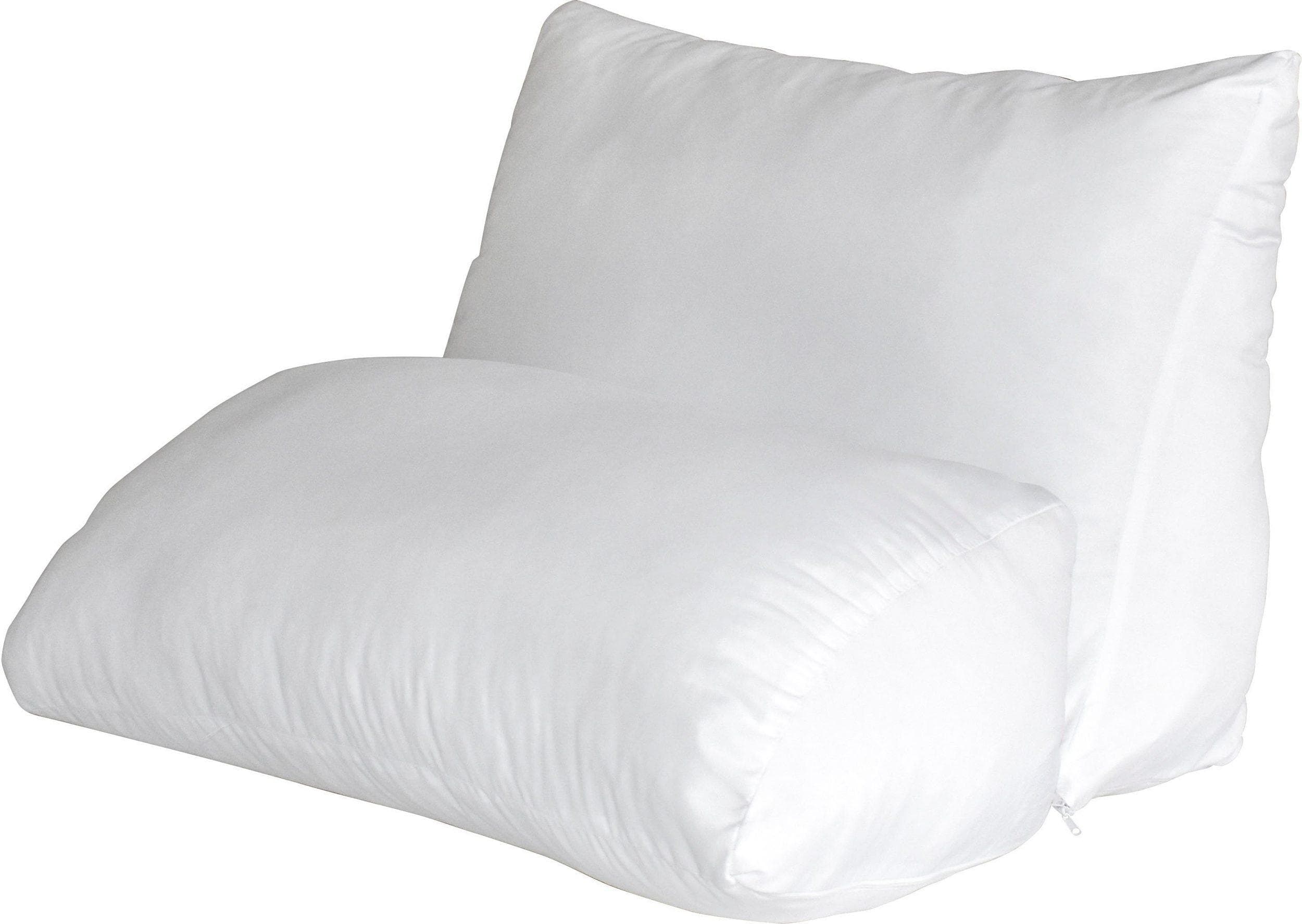 Multifunktionskissen aus Polyester, Weiß, 30x50x60cm