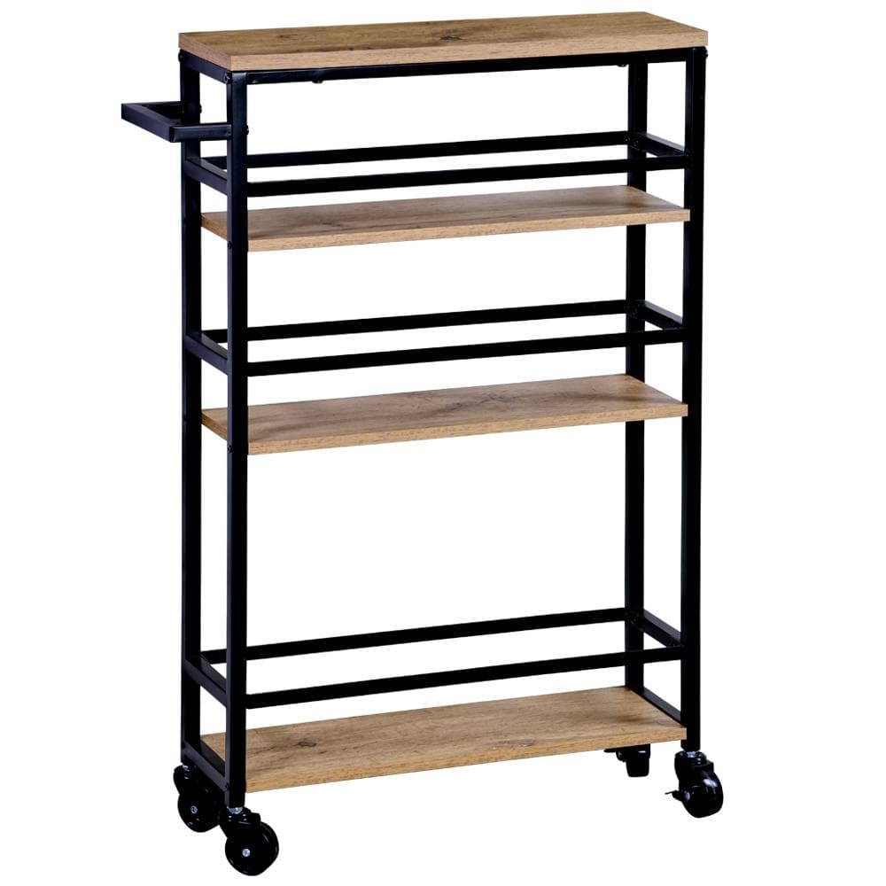 Nischenregal auf Rollen | Praktischer Rollwagen