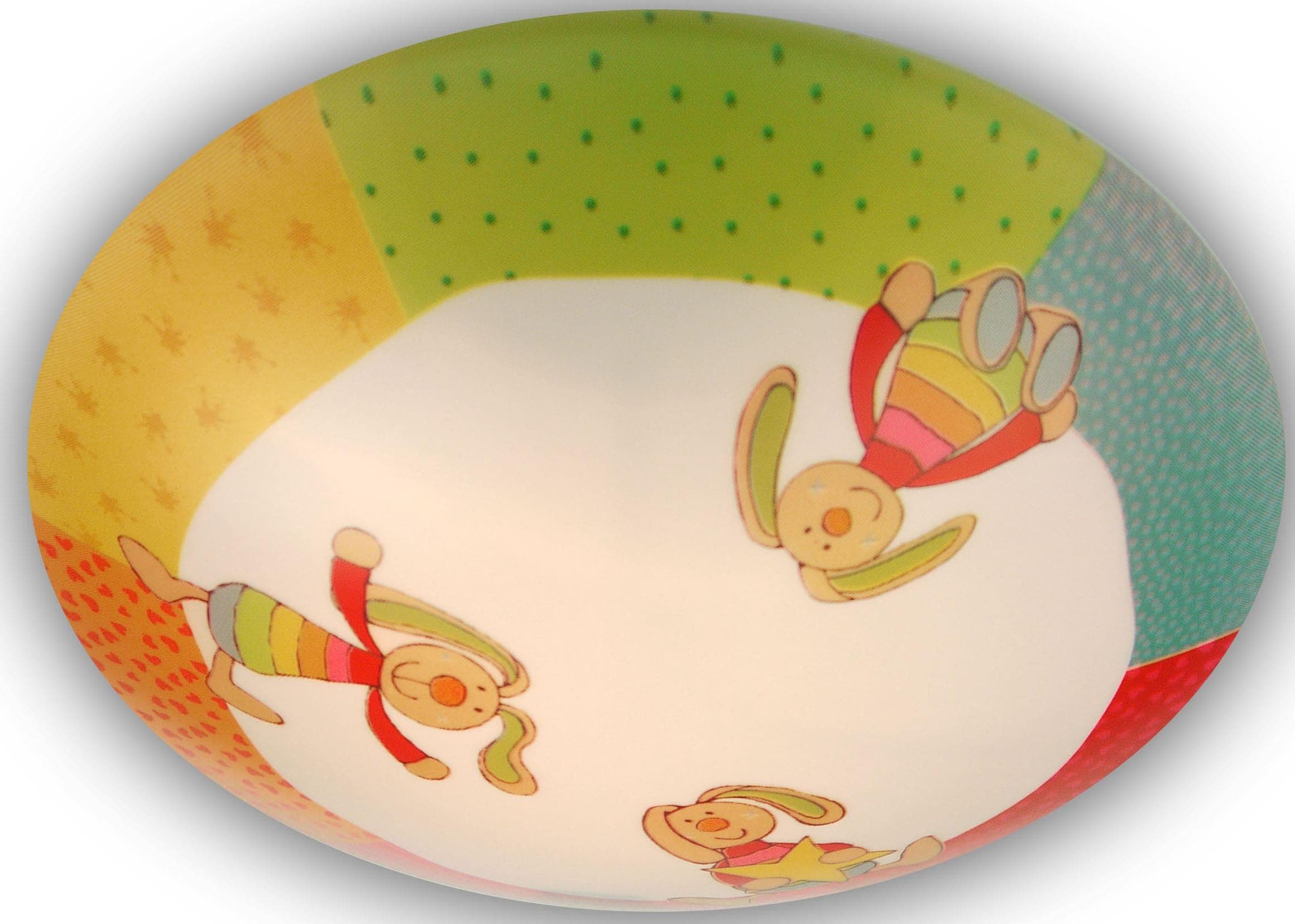 Rainbow Rabbit - Runde Kinderzimmer-Deckenlampe