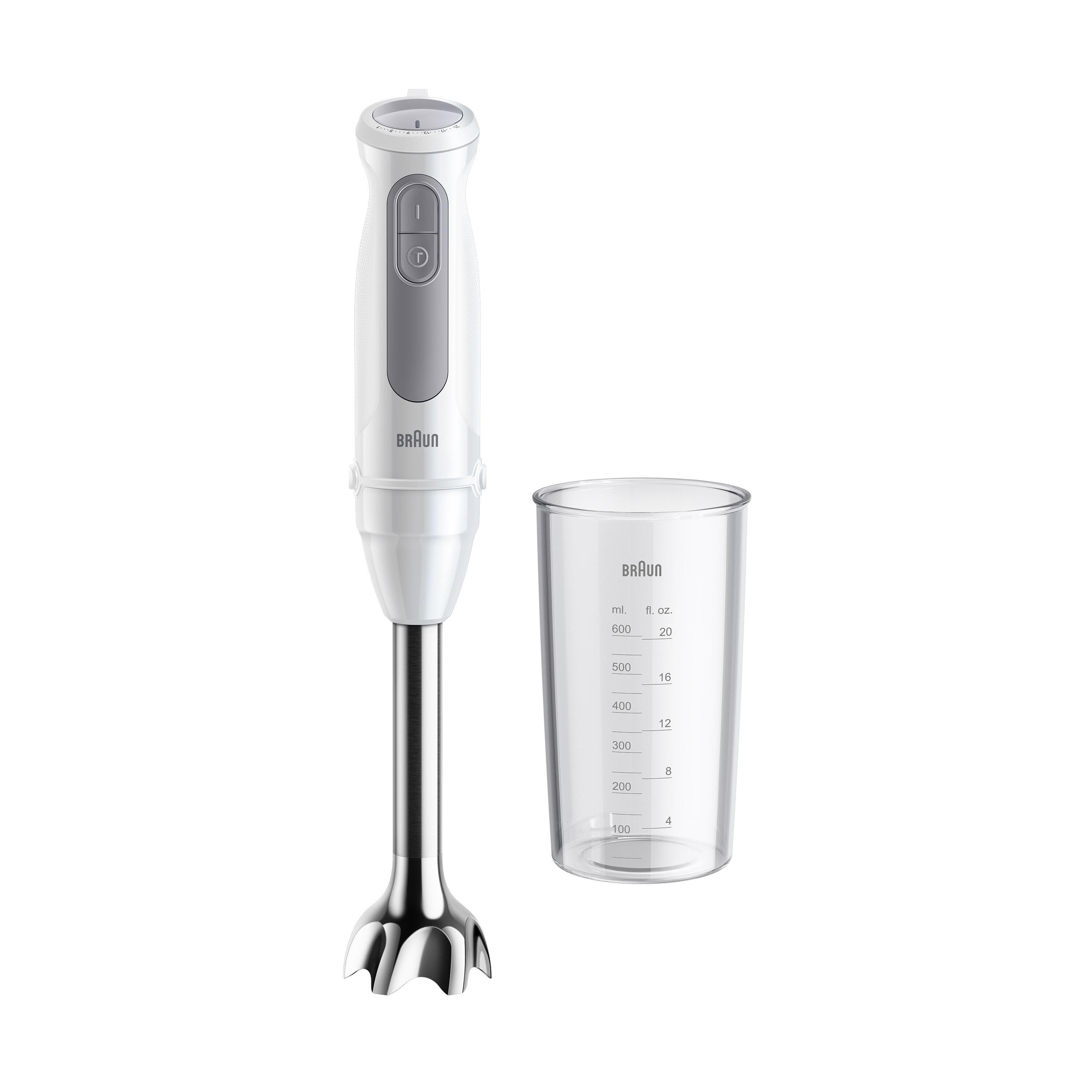 Braun Stabmixer MultiQuick 5 1000W Weiß Grau