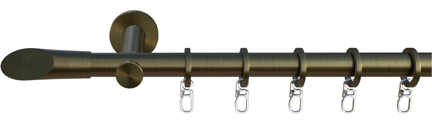 INDEKO Gardinenstange Marbella messing-antik 130cm