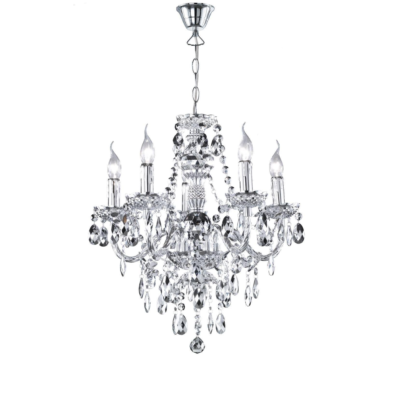 Reality Leuchten Kronleuchter Kronleuchter-T: Höhenverstellbarer Acryl-Kronleuchter