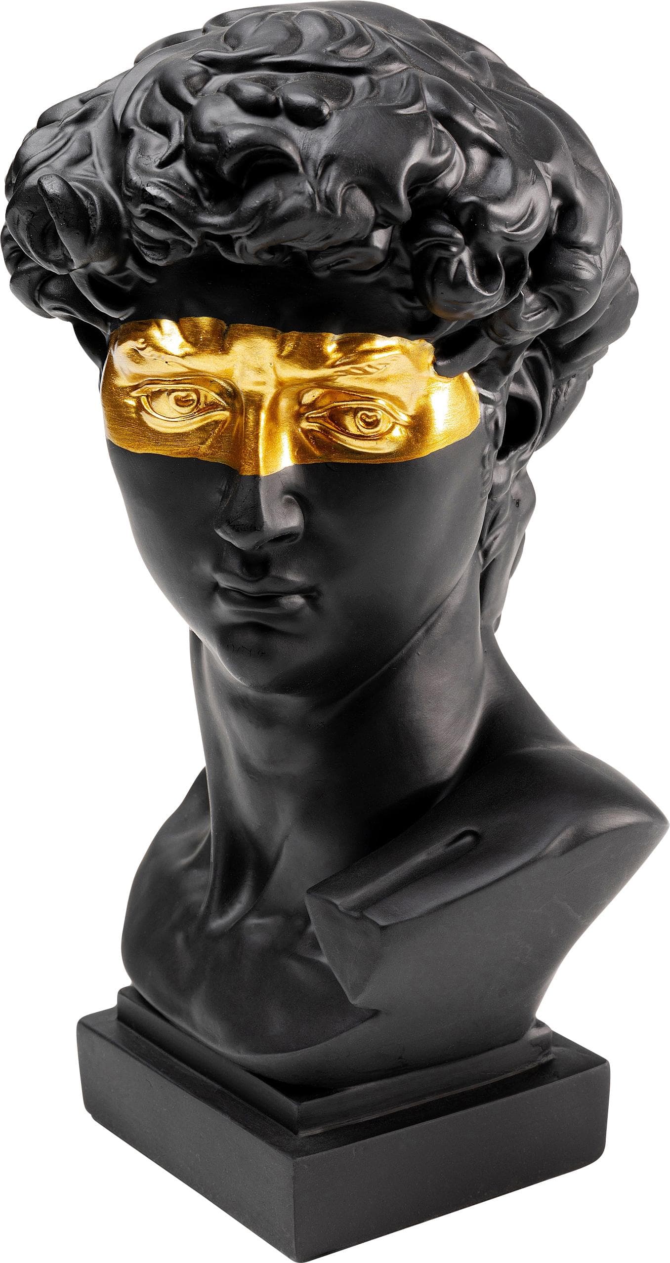 KARE DESIGN Dekoobjekt David Eyes Gold Polyresin