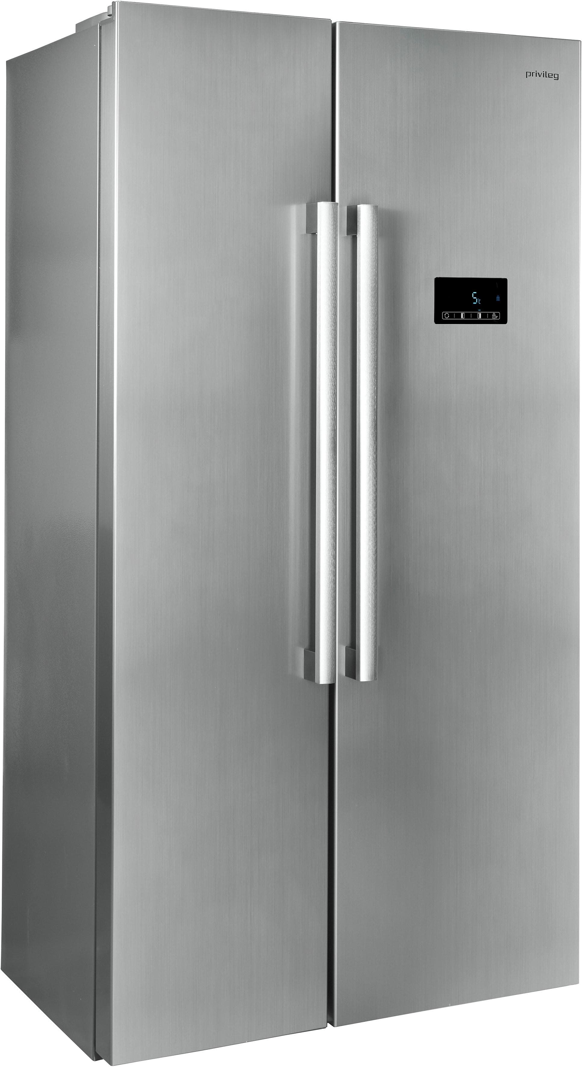 PRIVILEG Side-by-Side Kühlschrank PRGF 6441 XP4E Silber Total No-Frost