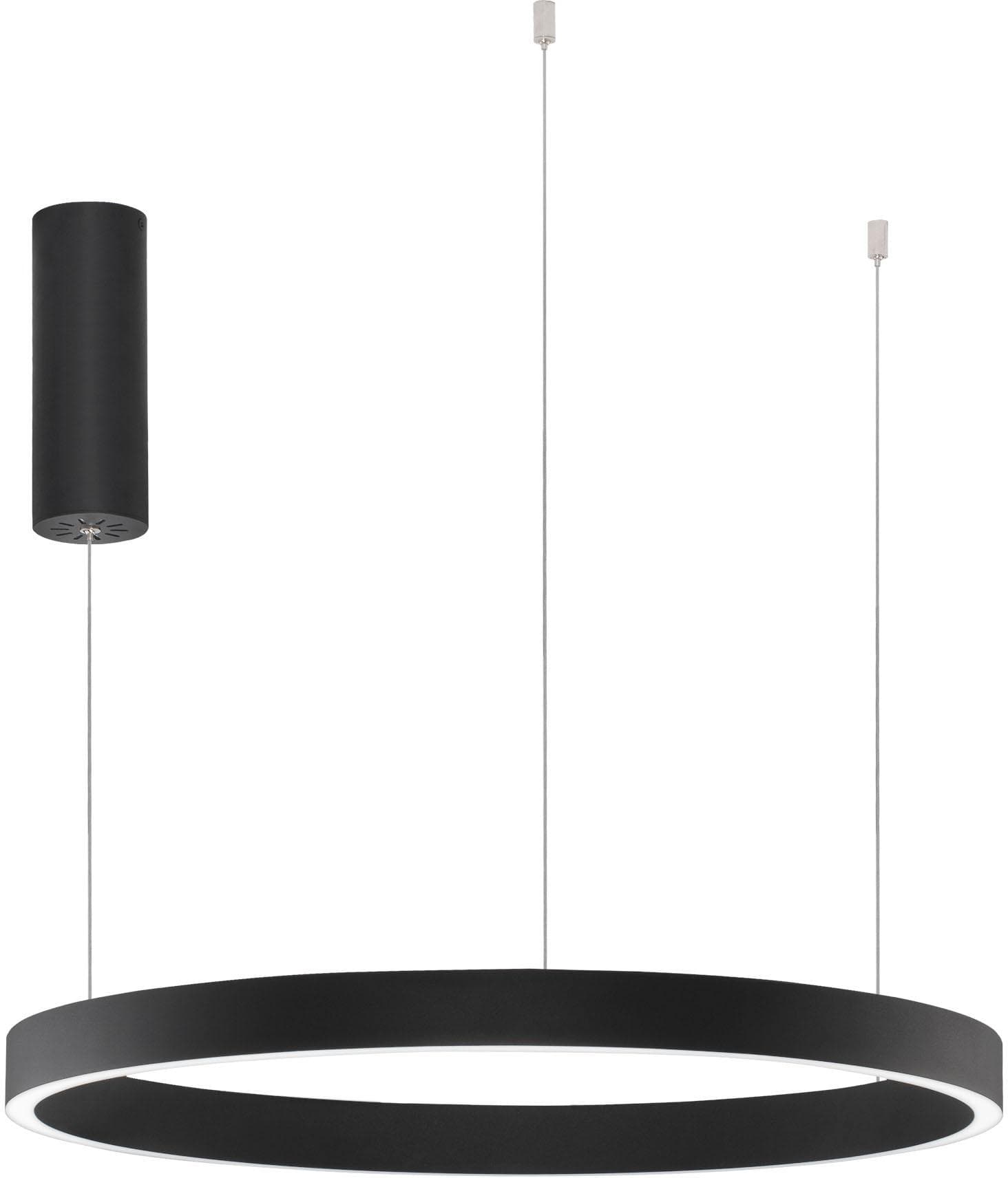NOVA LUCE LED-Hängeleuchte Elowen Schwarz 60cm