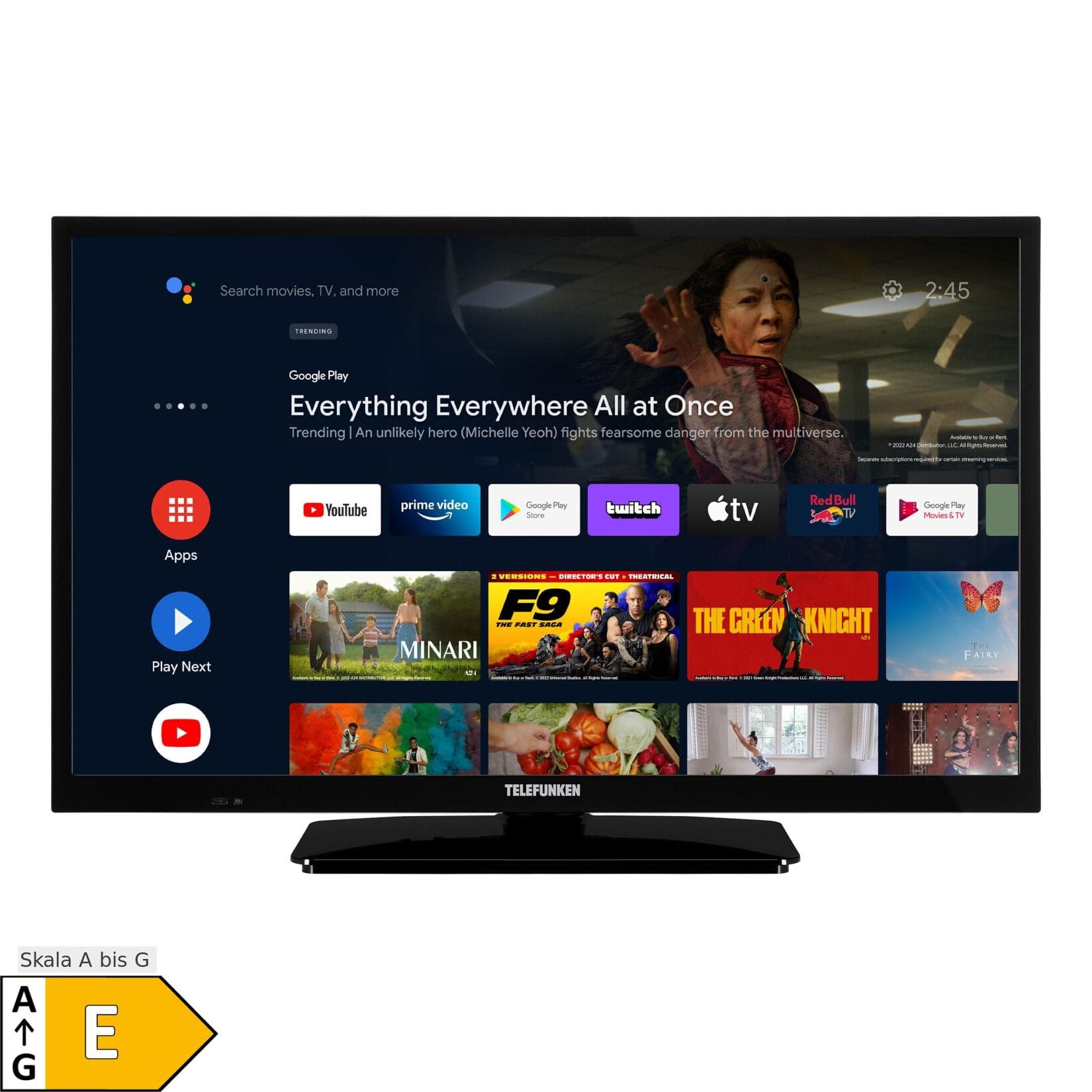 Telefunken XH24AN550MV 24 Zoll Android Smart TV HD Ready