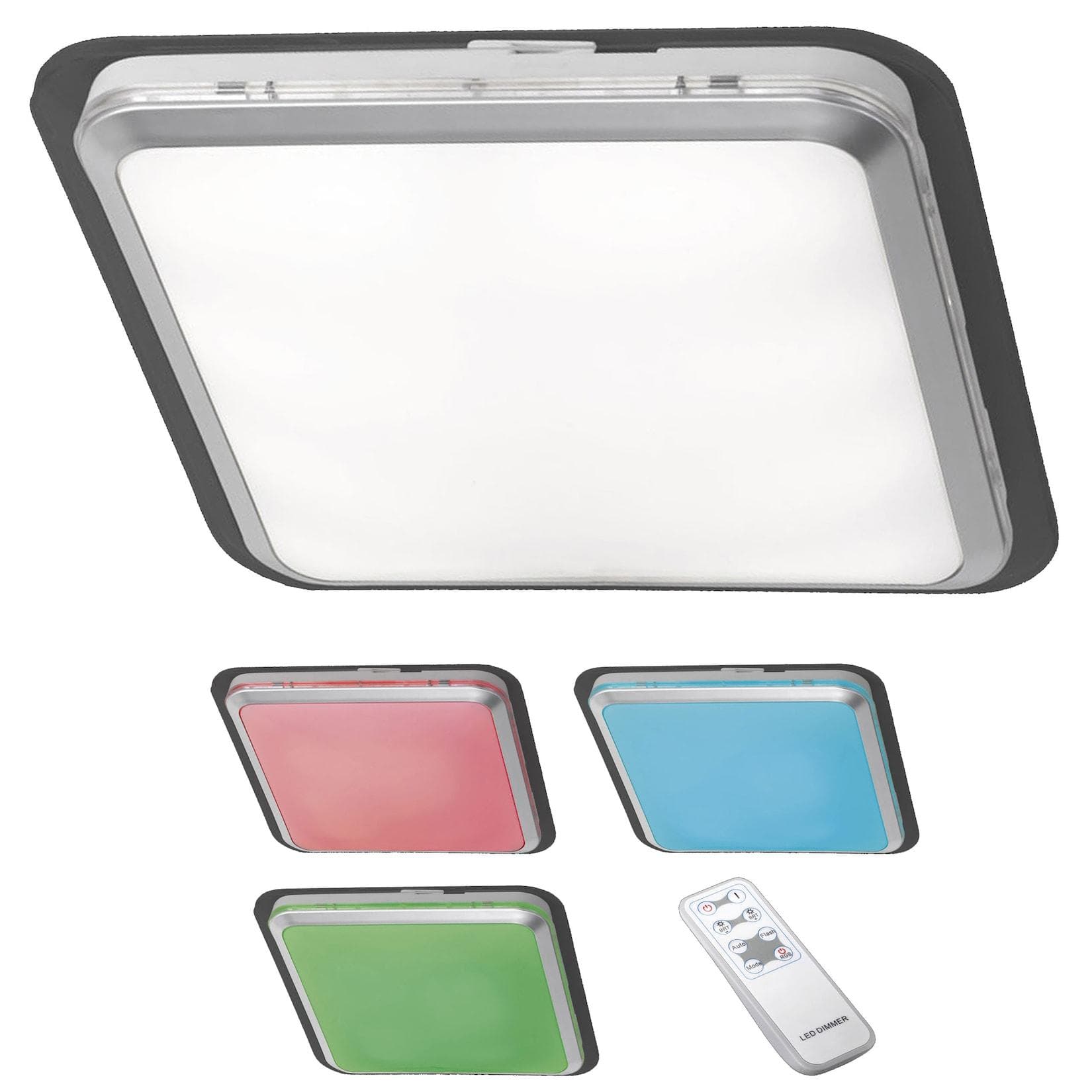 Reality Trio LED-Deckenleuchte RL136 RGB Hängeleuchte mit Fernbedienung