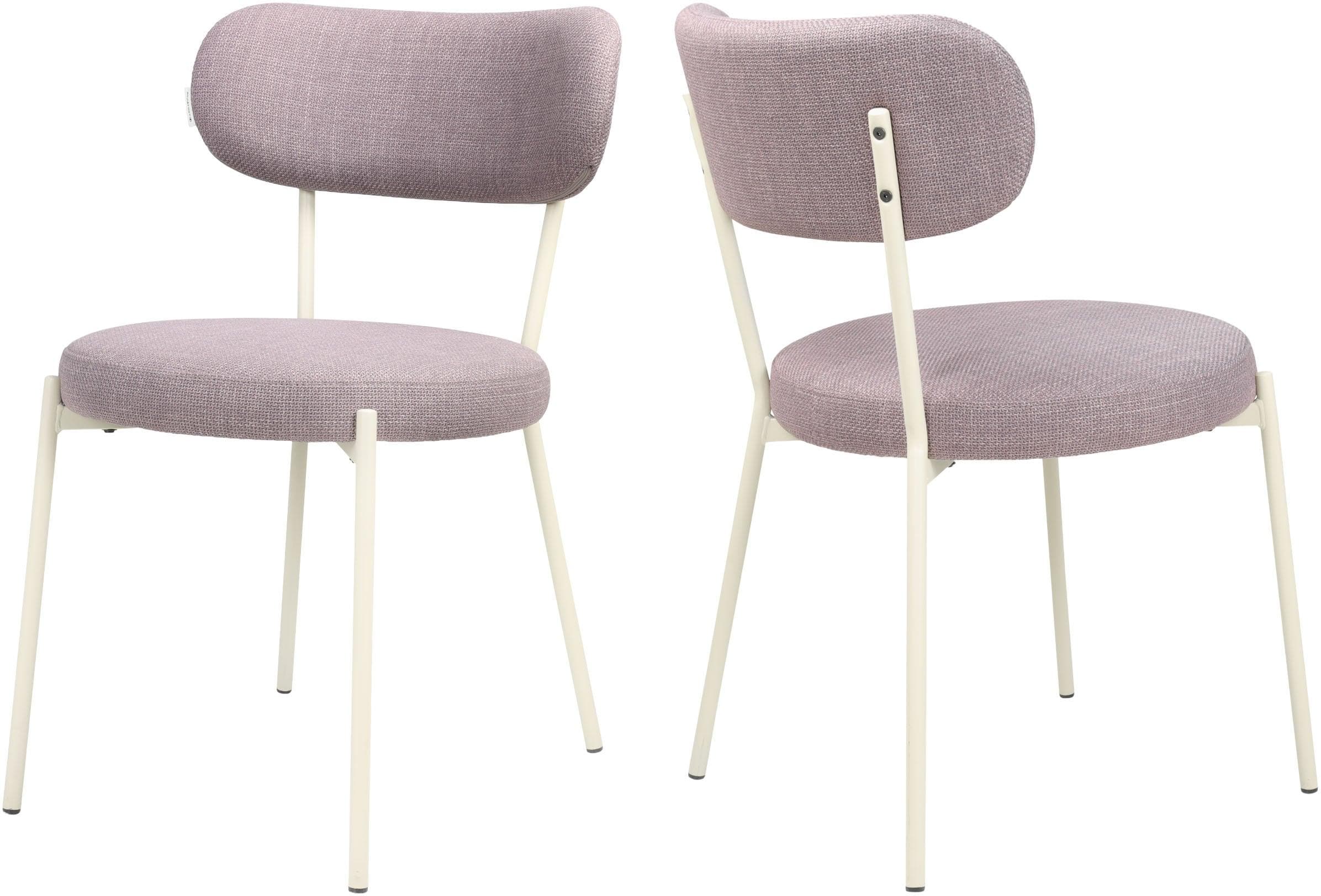 TOM TAILOR HOME Soft Pad Chair Esszimmerstuhl Rosa/Weiß