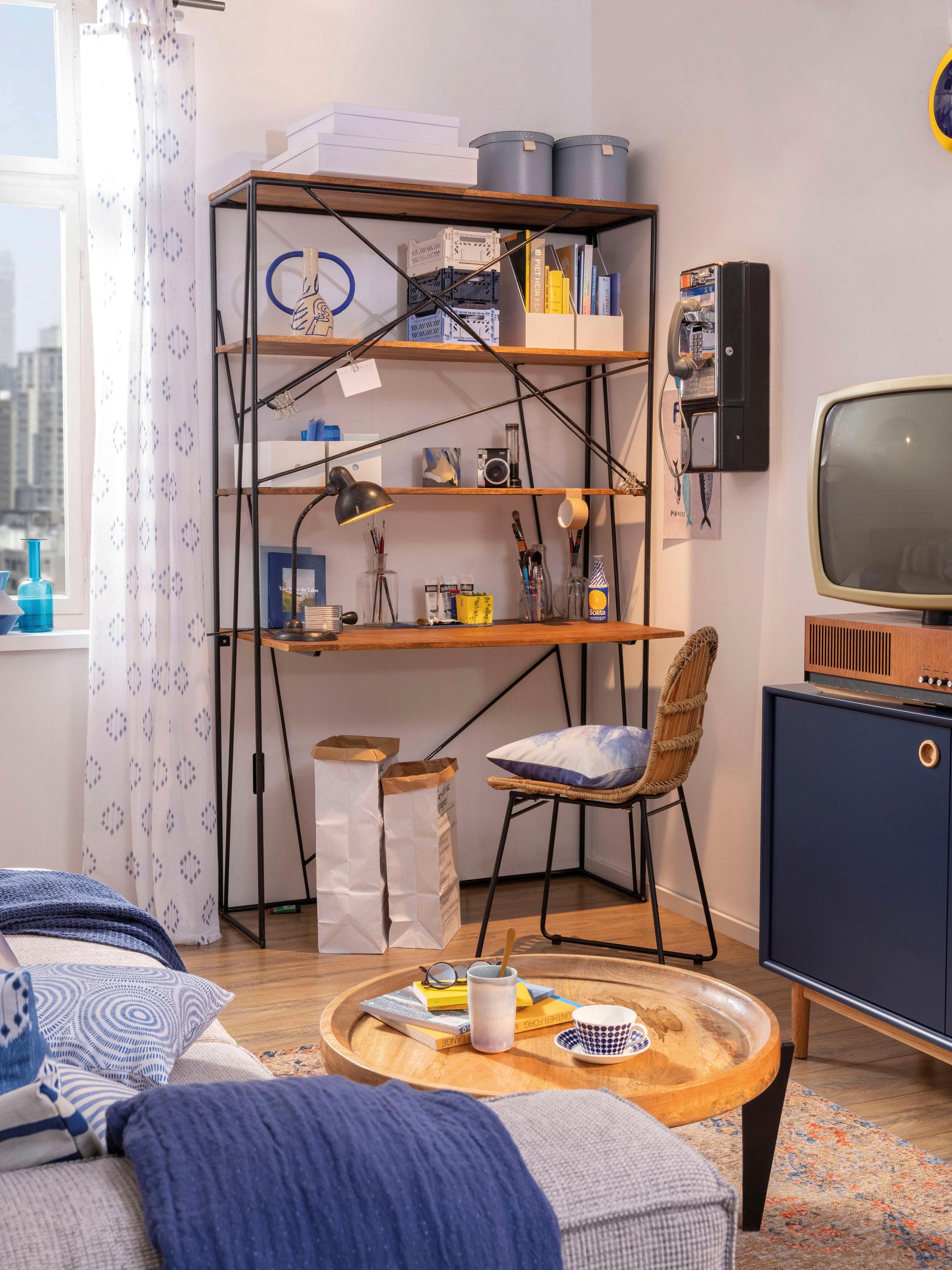 SIT Tom Tailor Mangoholz Regal 4 Böden