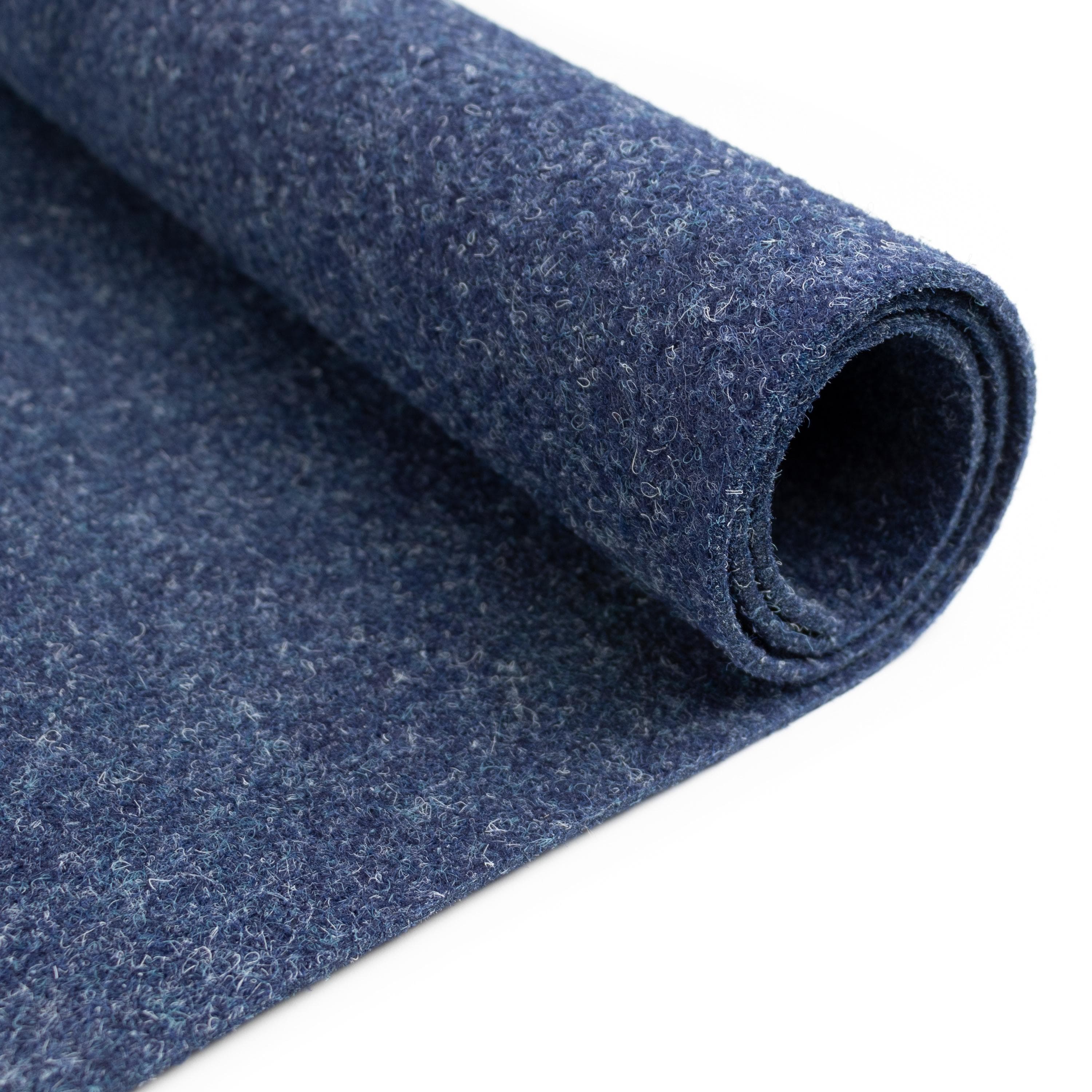 Nadelfilz Teppichboden REWIND Blau 200x200 cm Polypropylen