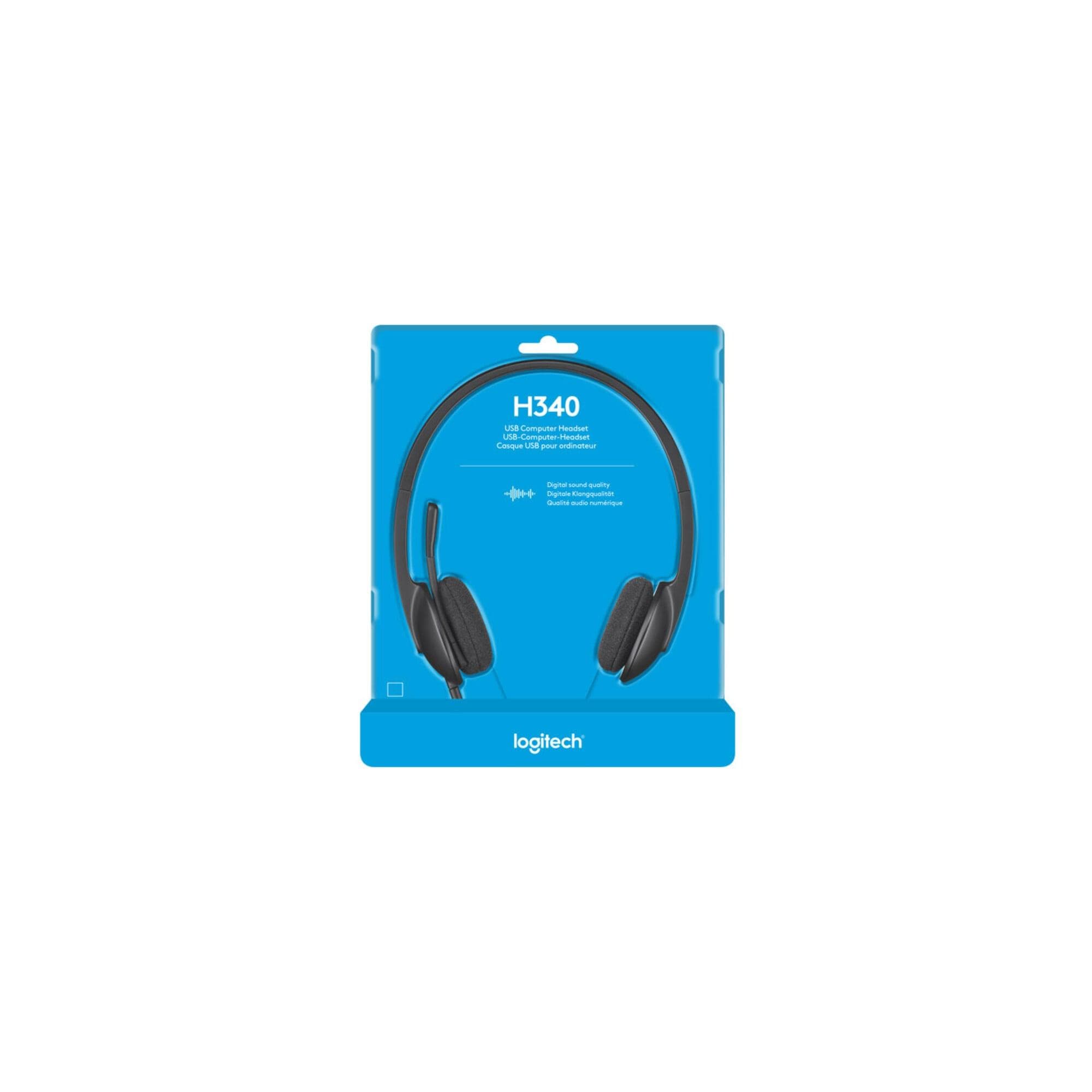 Logitech H340 USB Headset Stereo Schwarz